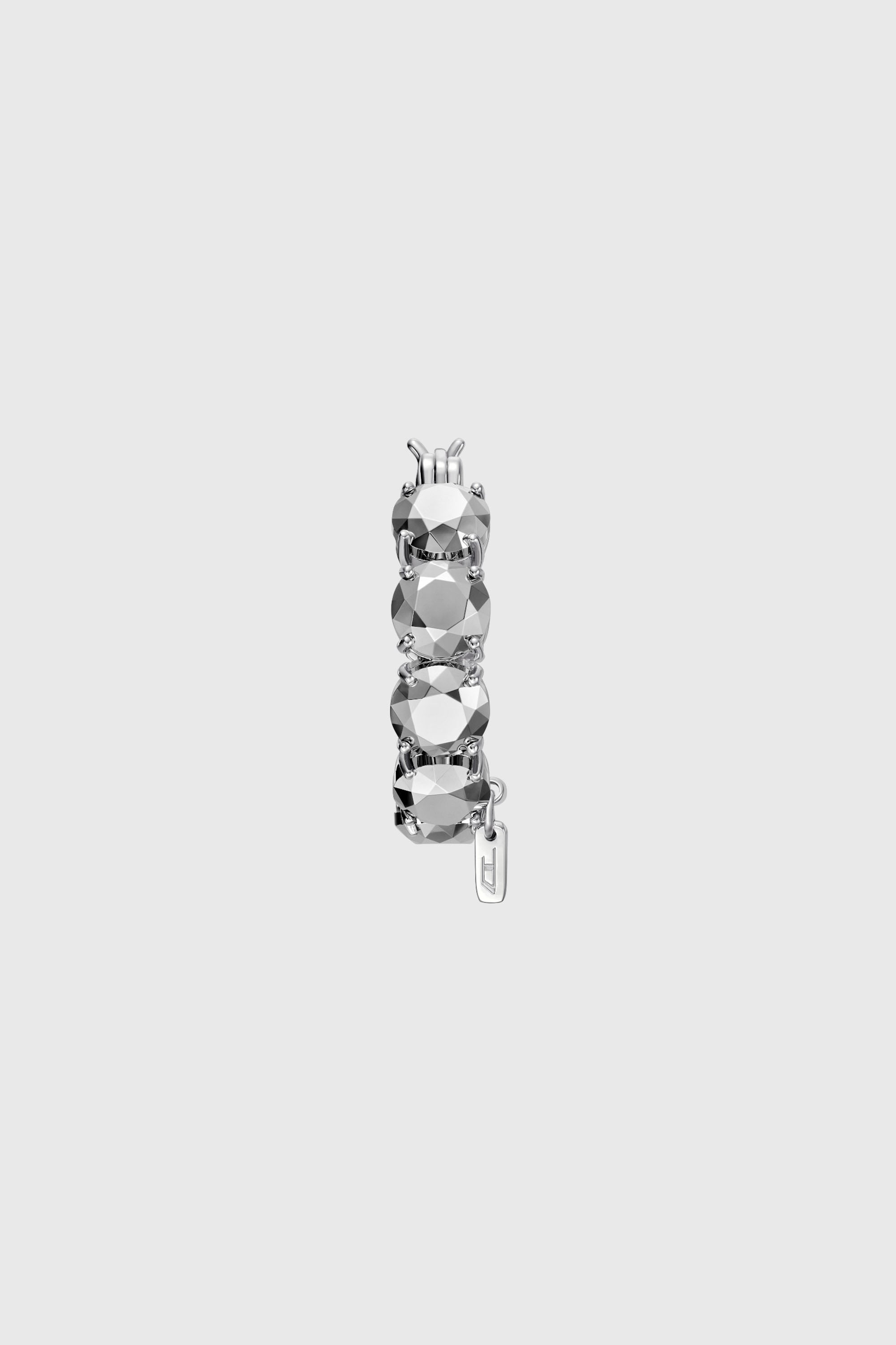 Diesel - DL1357040 STERLING SILVER JEWEL, Pendiente de aro de plata esterlina Unisex in Plateado - 2