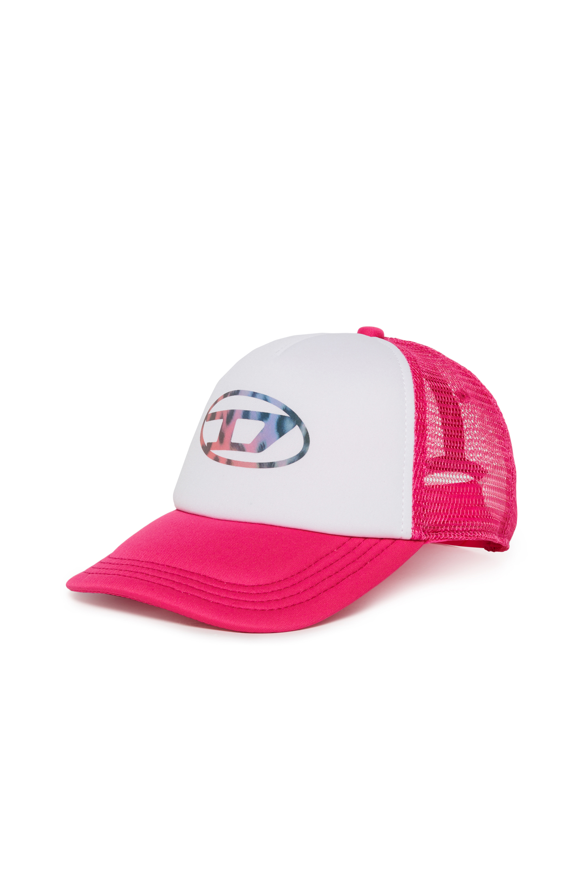 Diesel - FOPY, Gorra de b&eacute;isbol con paneles de malla Mujer in Rosa - 1
