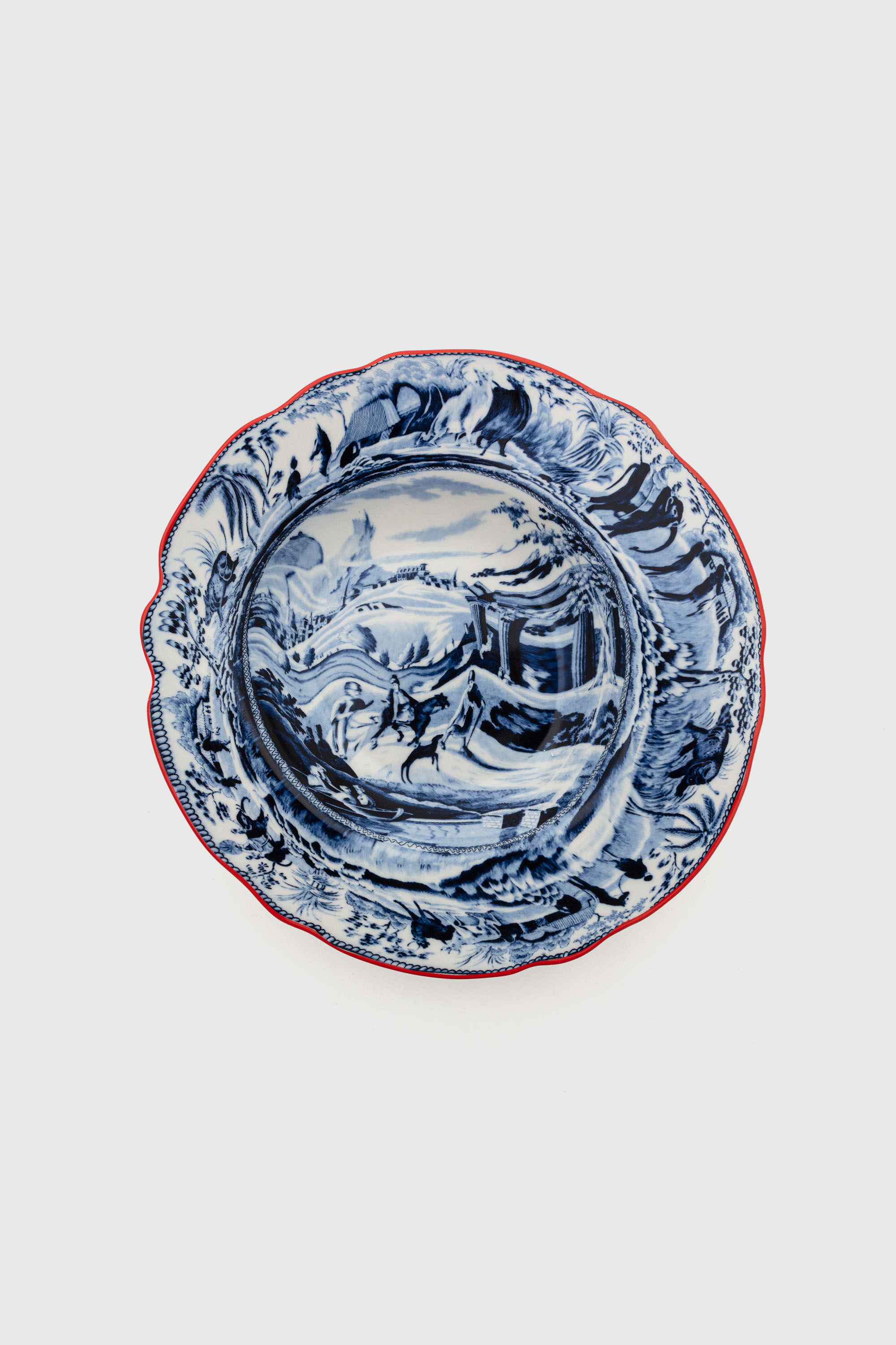 Diesel - 11220 SOUP PLATE IN PORCELAIN "CLASSIC O, Plato hondo de porcelana Unisex in Multicolor - 1