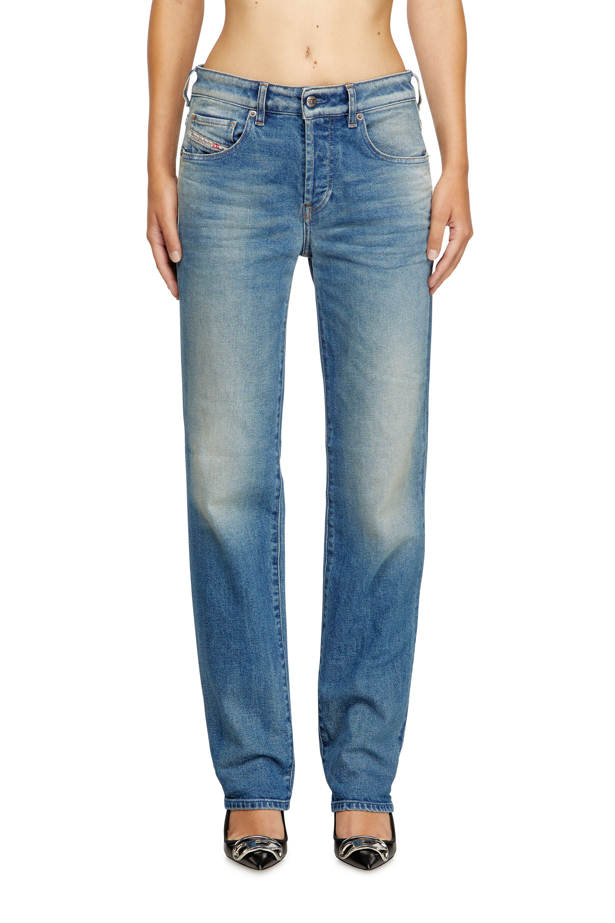 Diesel - Regular Jeans 1989 D-Mine 09M14 Mujer, Azul medio - 1