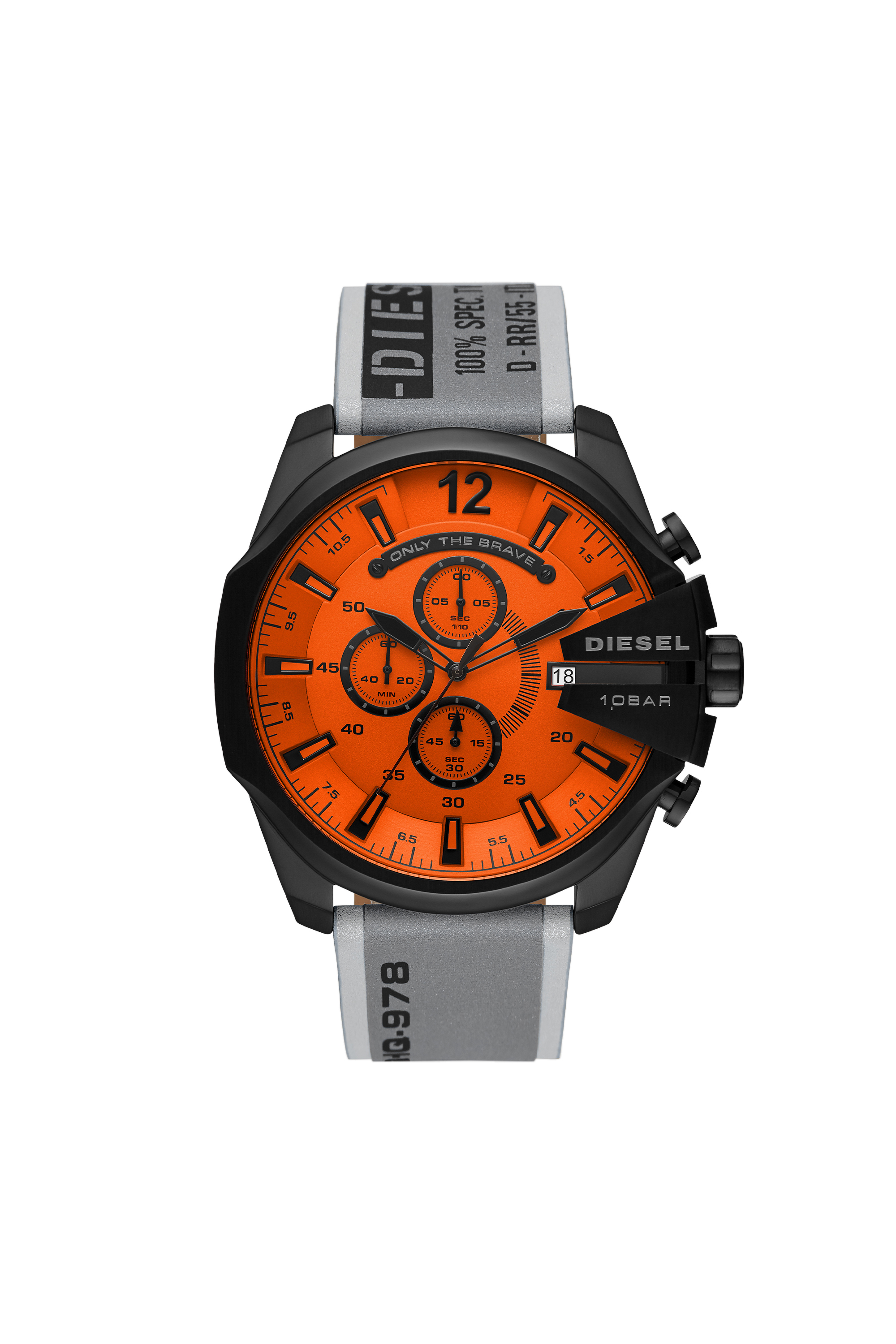Diesel - DZ4535, Reloj Mega Chief cronógrafo en acero inoxidable gris Hombre in Negro - 1