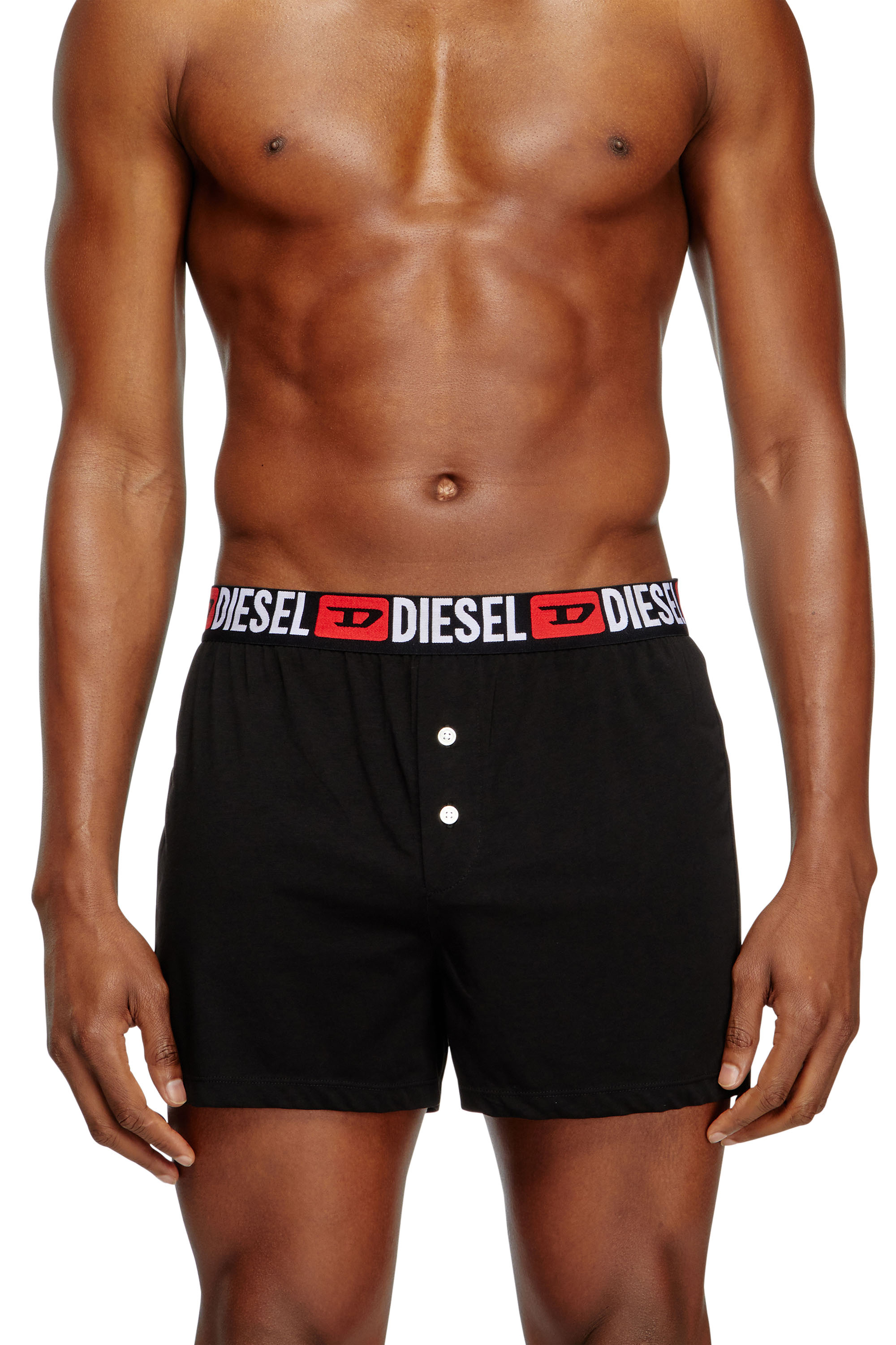 Diesel - STARKIE-D-CORE, Bóxers con cintura de logotipo all-over Hombre in Negro - 2