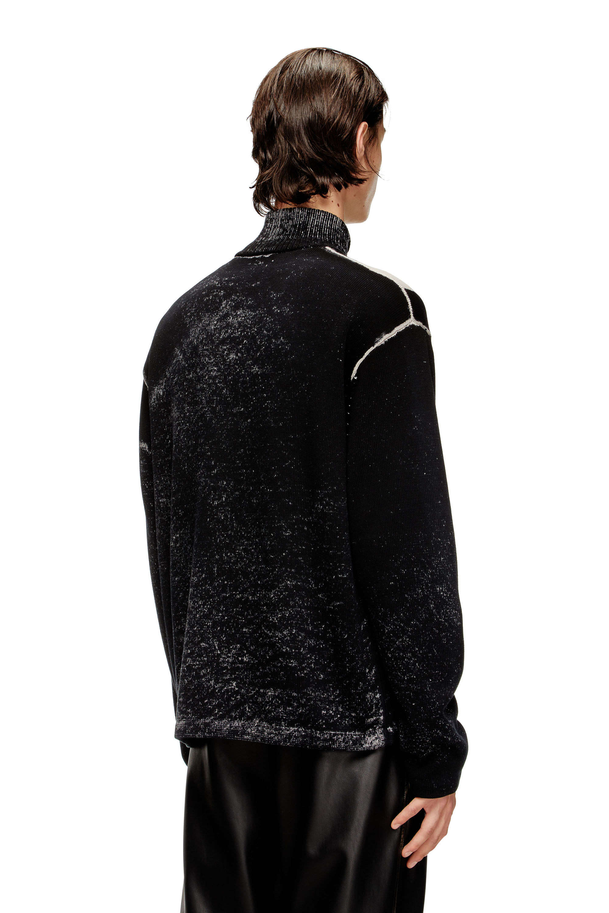 Diesel - K-OLIBA-JKT, Cárdigan con cremallera y estampado interior de rayas Hombre in ToBeDefined - 4