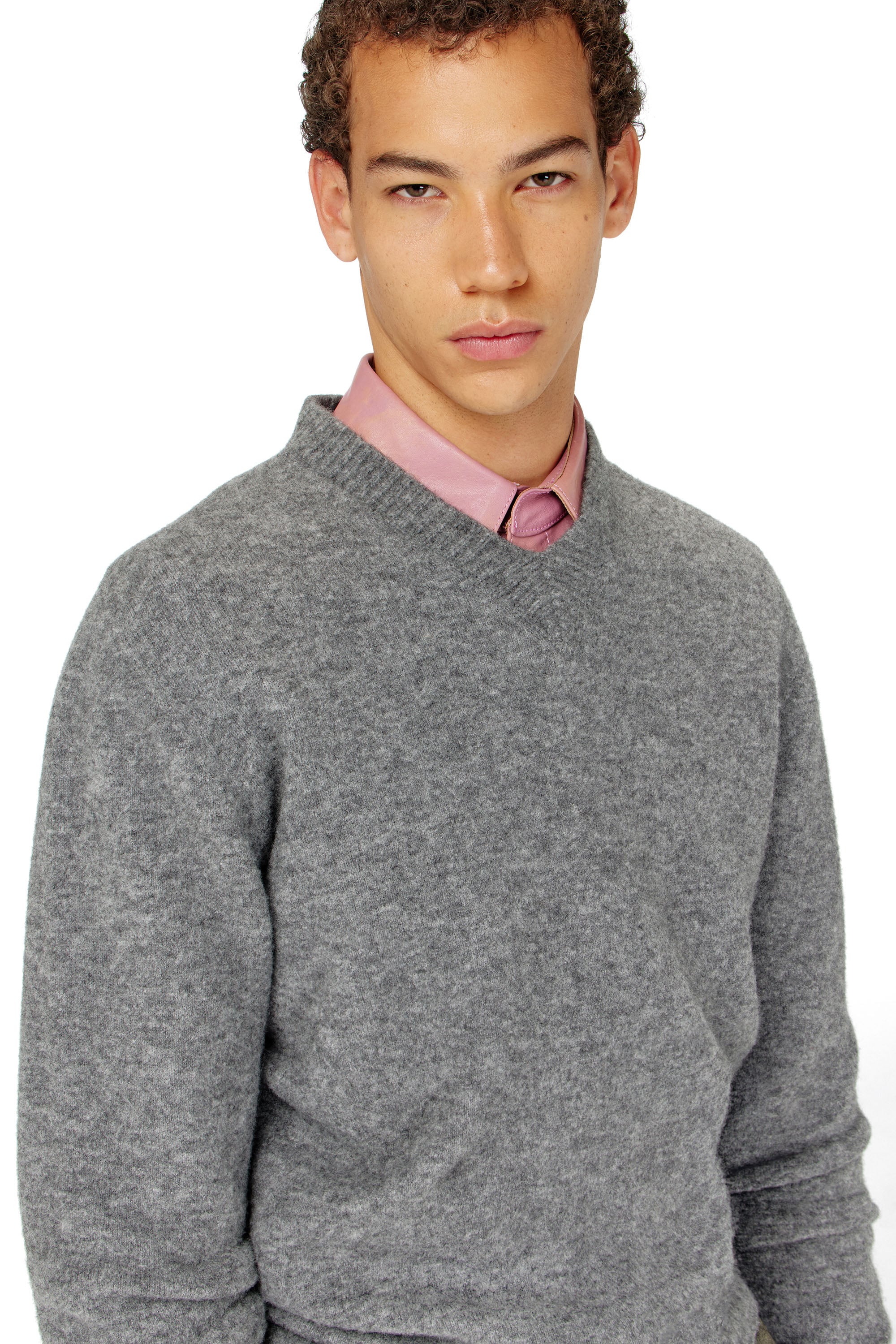 Diesel - K-ANDIE, Jersey de pico en punto hervido arrugado Hombre in ToBeDefined - 4