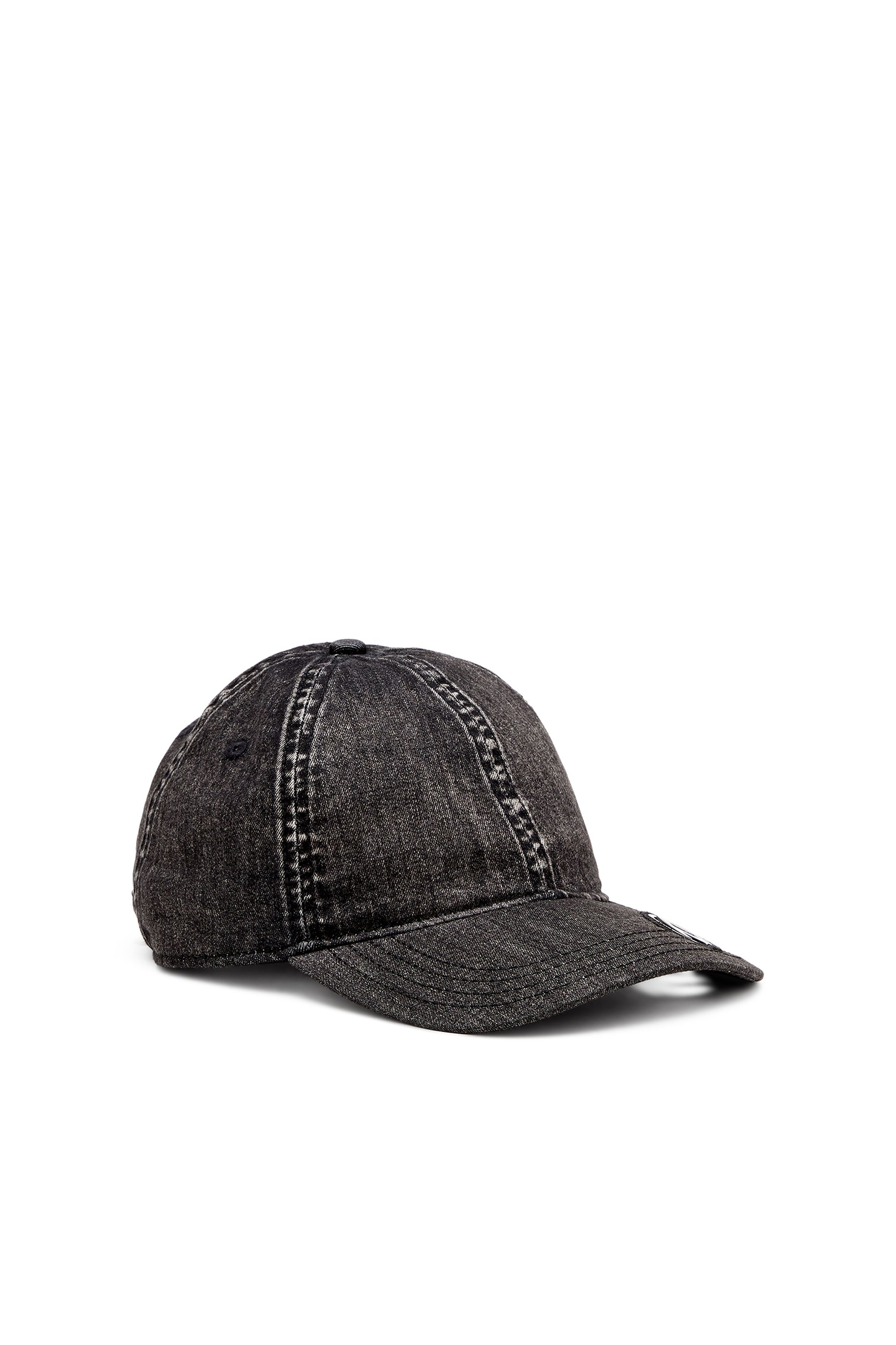 Diesel - C-EWAN-PLAK, Gorra de denim elástico negro claro Hombre in Negro - 1