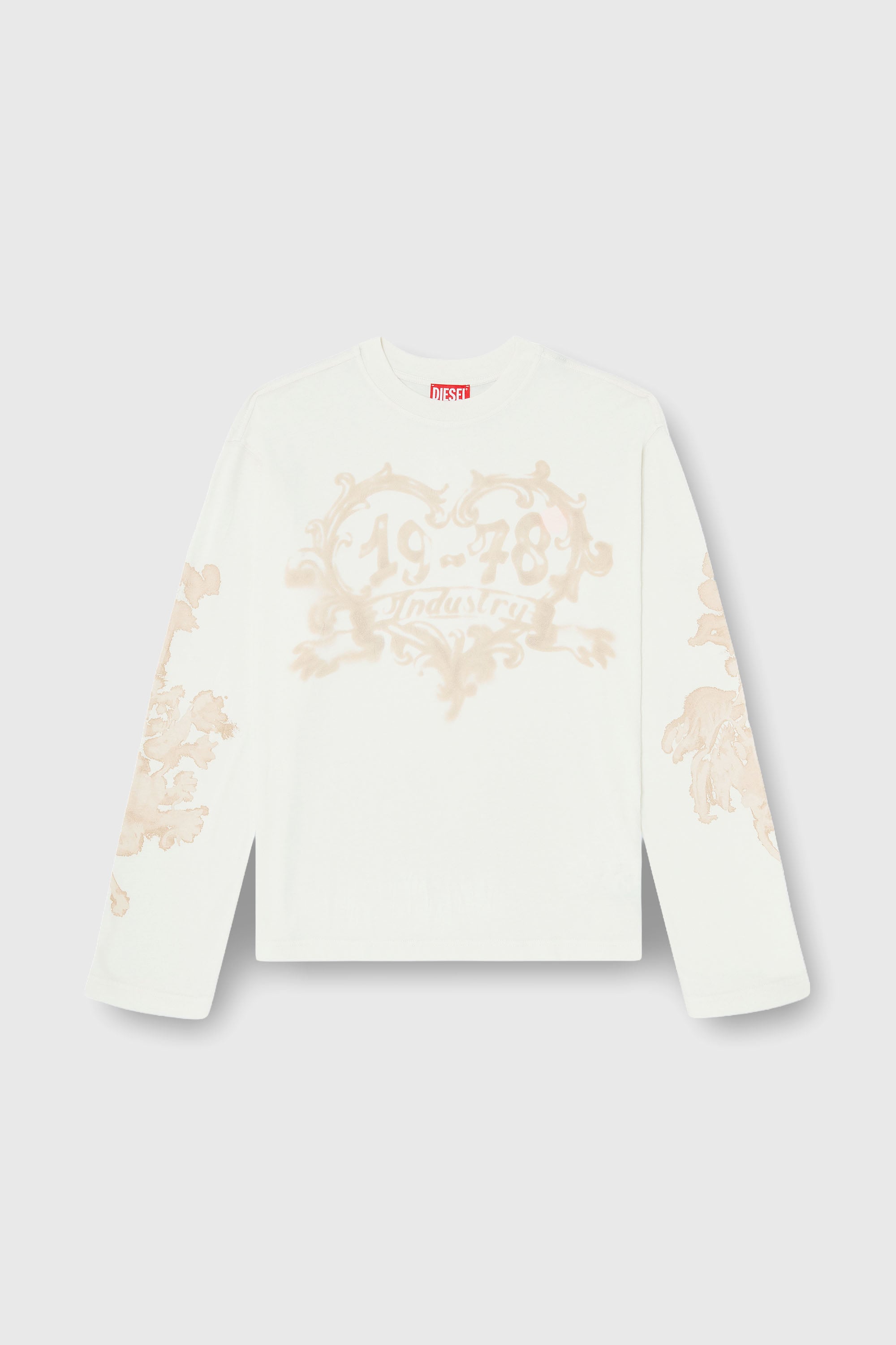 Diesel - T-HILARY-LS-AA1, Camiseta de manga larga de algod&oacute;n con estampado gr&aacute;fico Mujer in Multicolor - 2