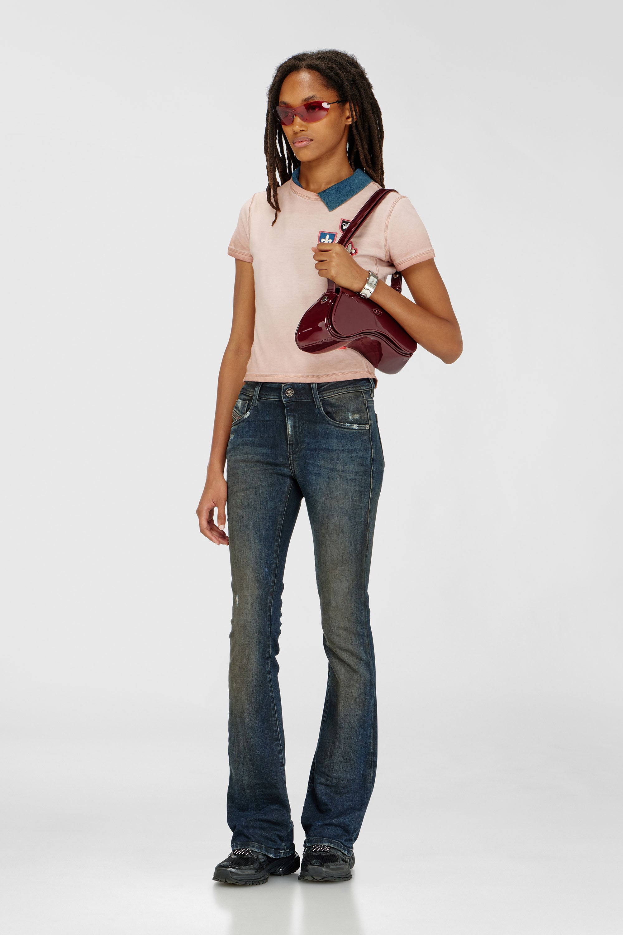 Diesel - Bootcut Jeans 1969 D-Ebbey 09P69 Mujer, Azul Oscuro - 1