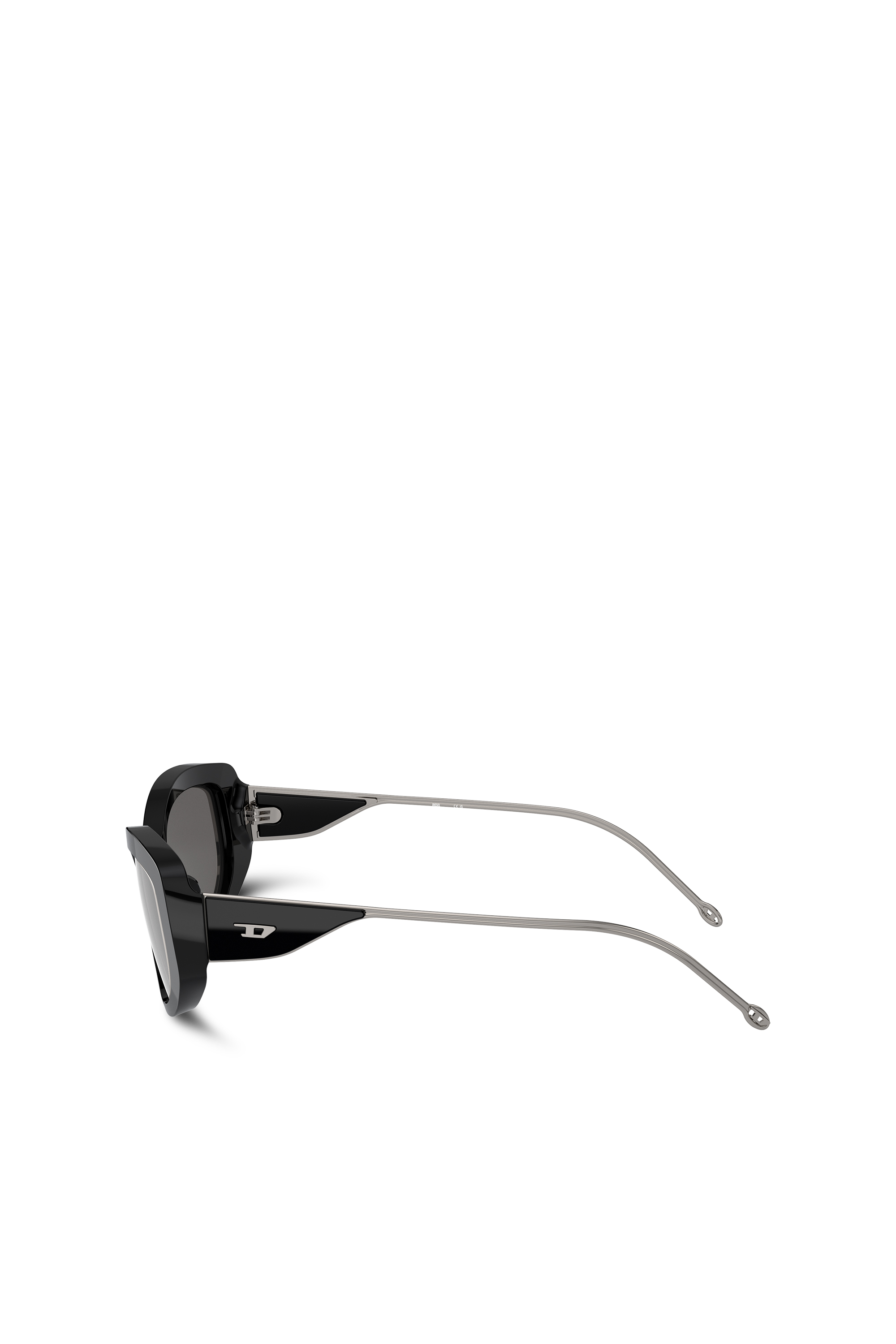 Diesel - 0DL2001, Unisex Cat-eye style sunglasses in Black - Image 2