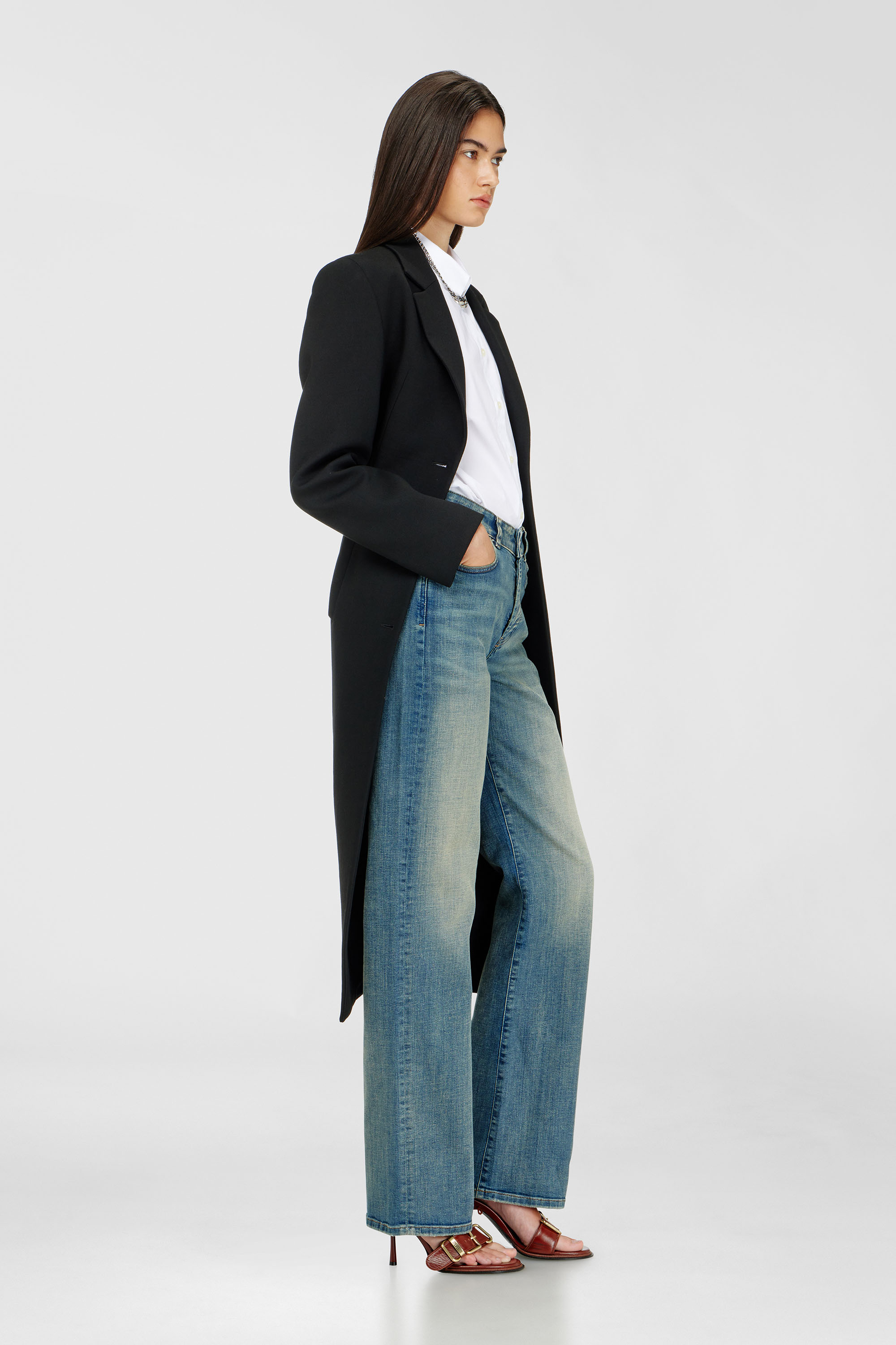 Diesel - Regular Jeans 1971 D-Sent 09N32 Mujer, Azul medio - 1