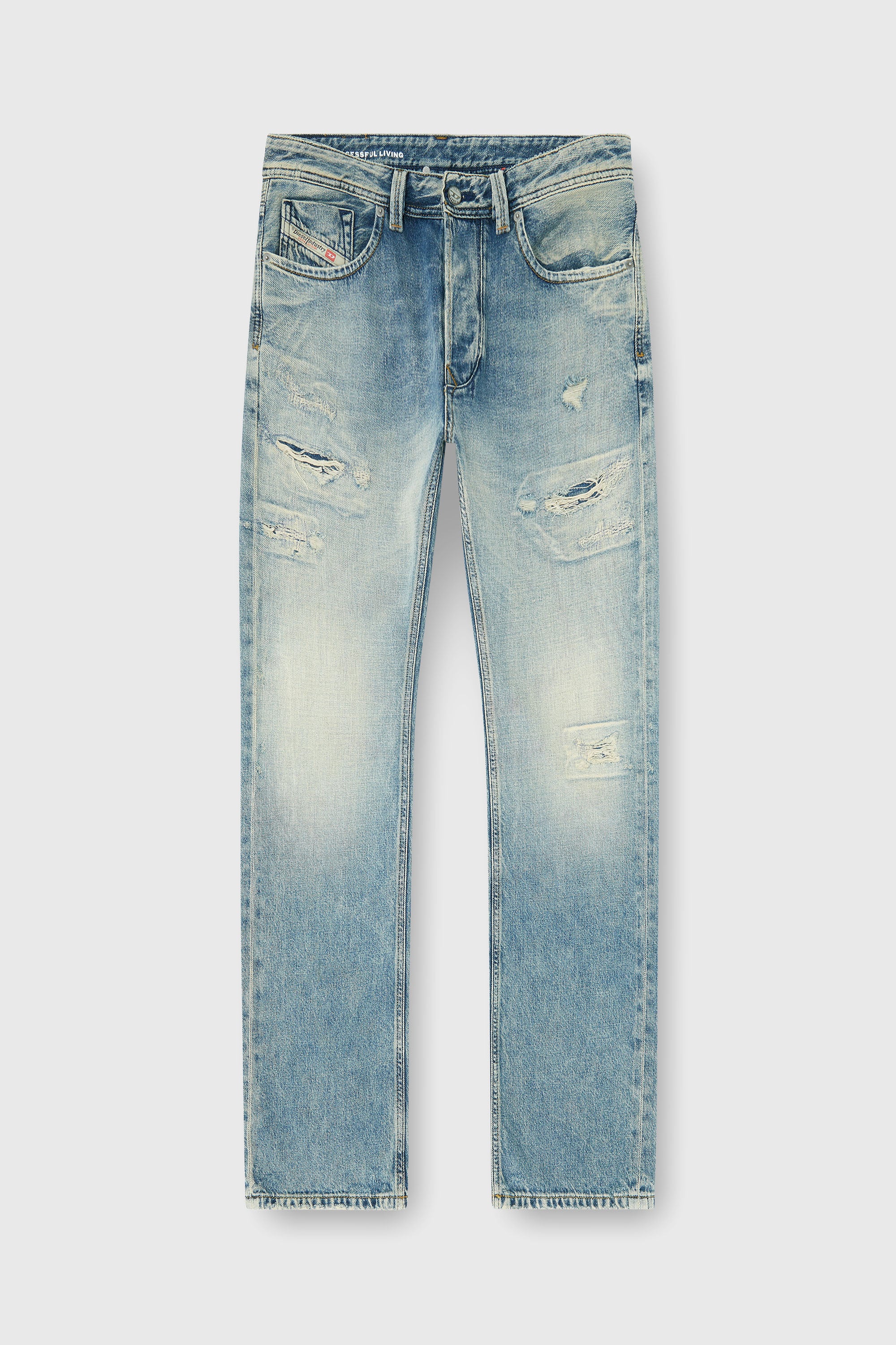 Diesel - Regular Jeans 1985 Larkee 09P62 Hombre, Azul medio - 2