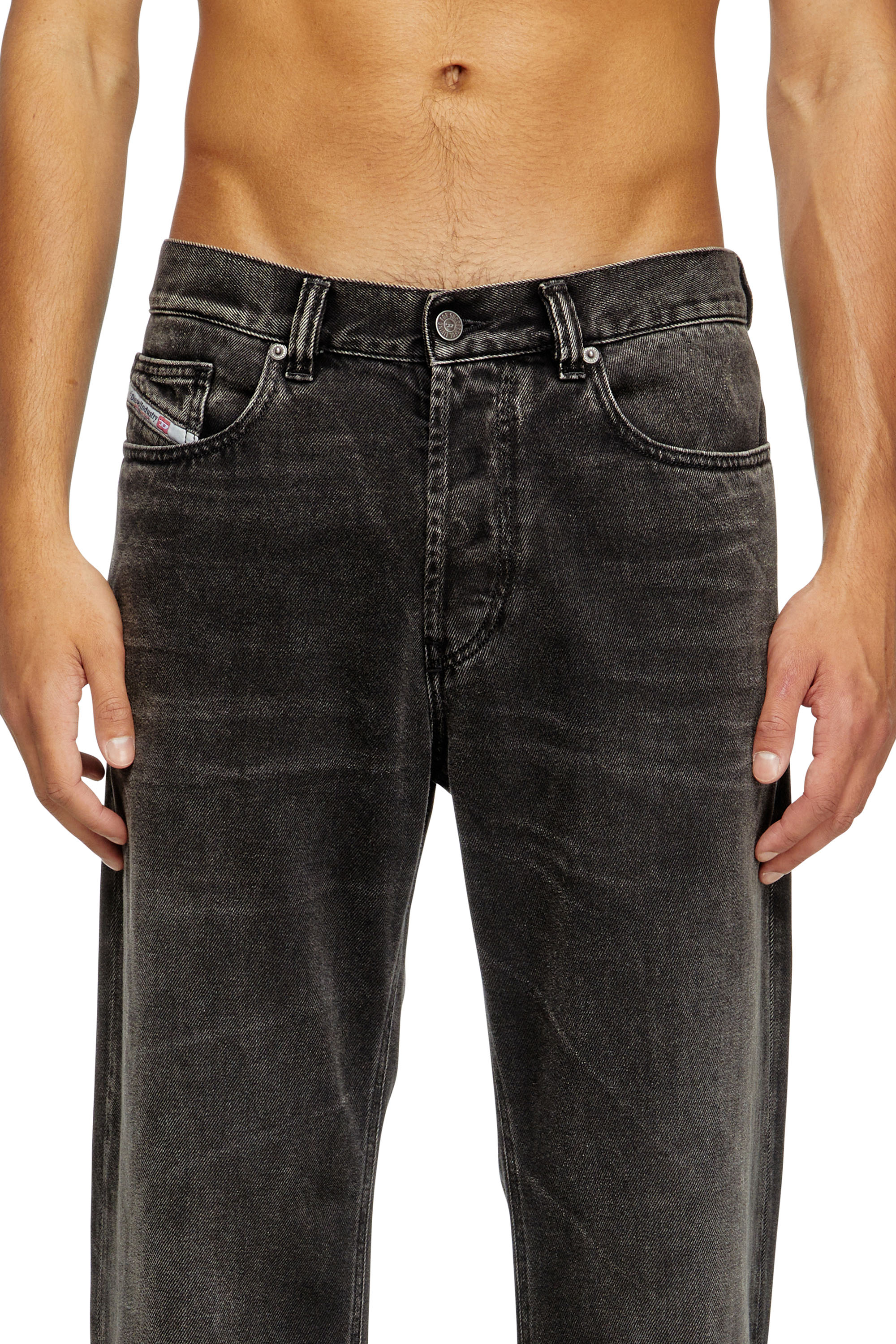 Diesel - Regular Jeans 2024 D-Macs 09J96 Hombre, Negro/Gris oscuro - 5