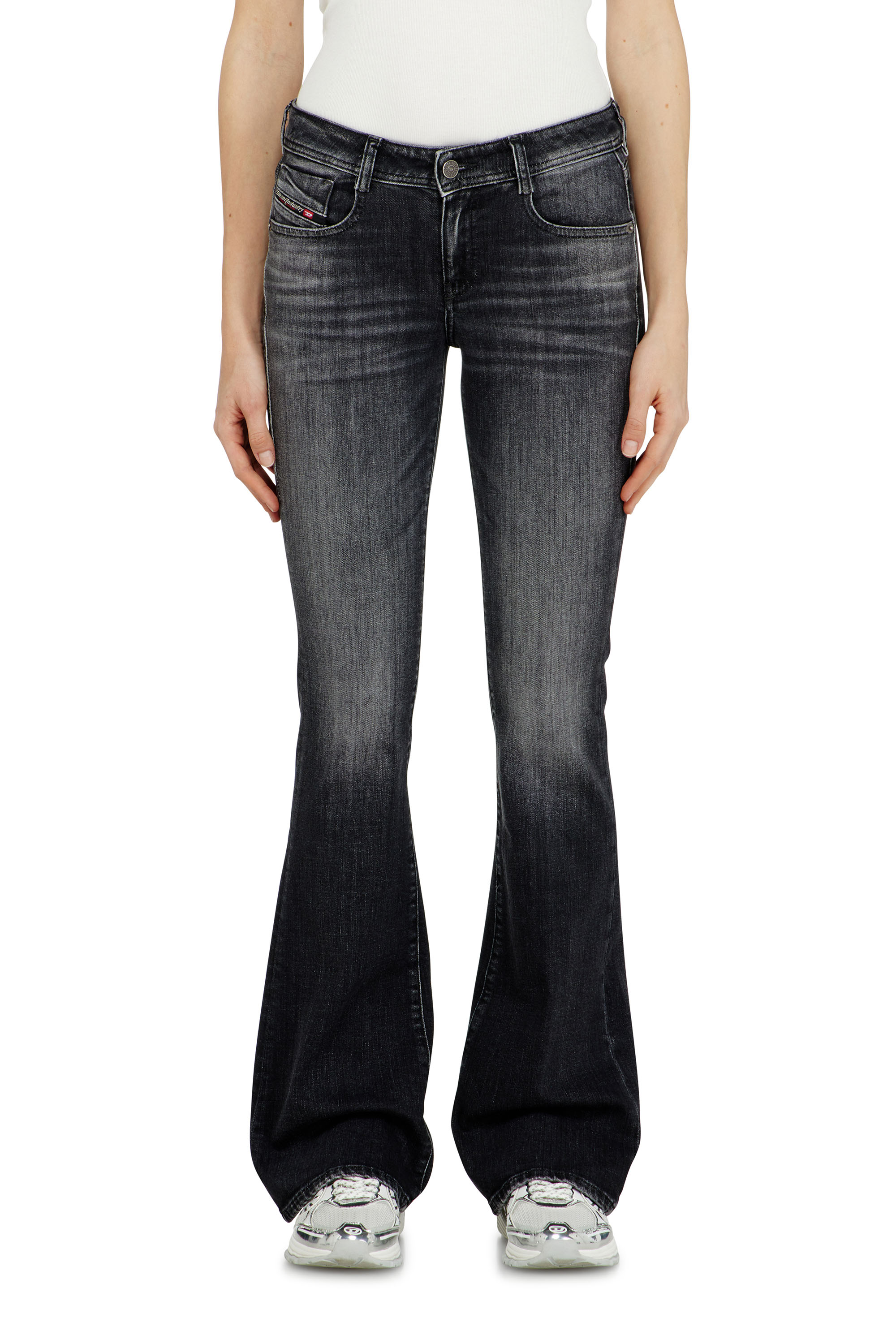 Diesel - Bootcut Jeans 1969 D-Ebbey 09L98 Mujer, Negro/Gris oscuro - 4