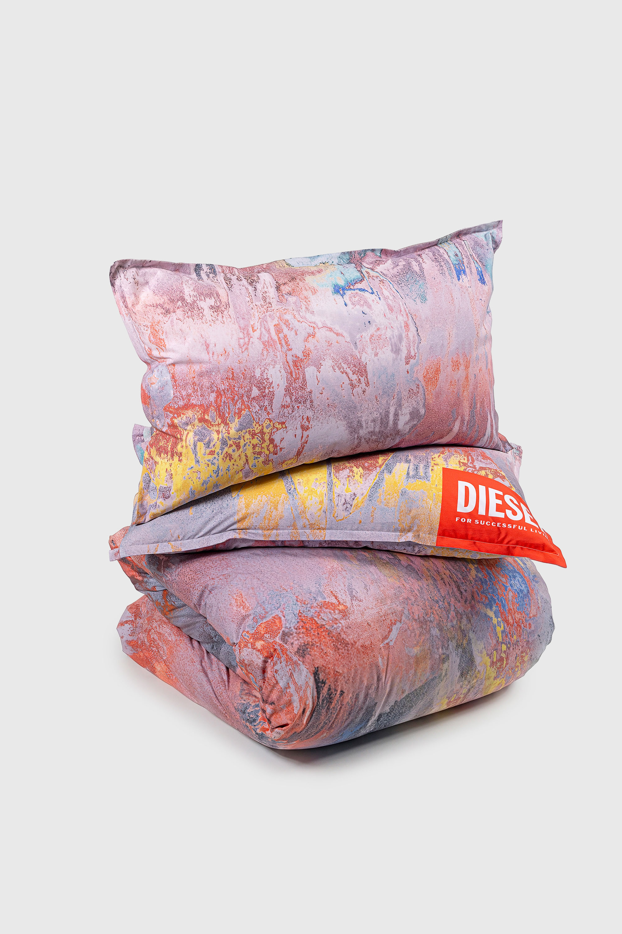 Diesel - 1018098  ACID FLOWERS PERCALE DUVET COVE, Juego de funda n&oacute;rdica de percal para cama queen size Unisex in Multicolor - 2