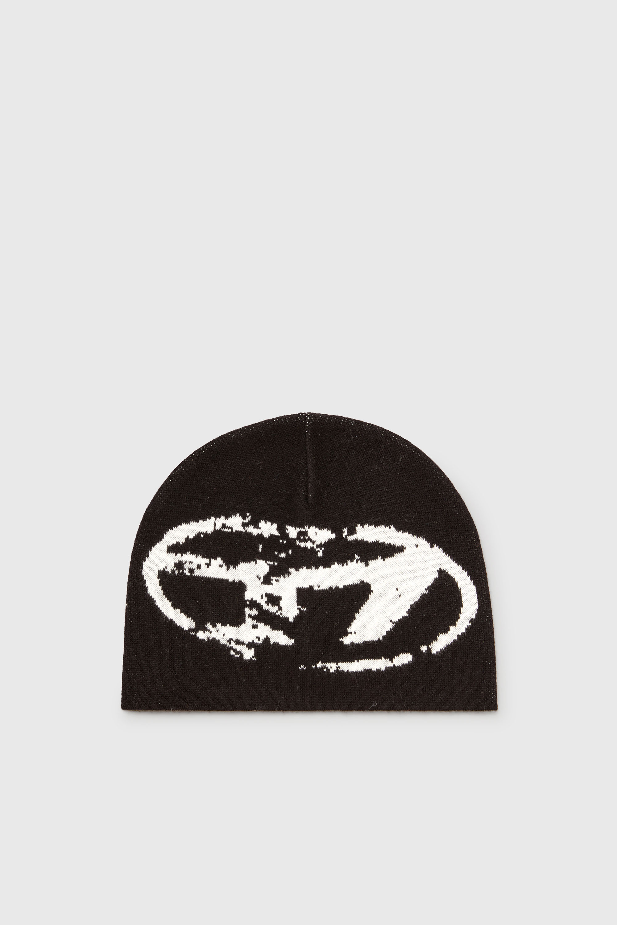 Diesel - K-APITAN, Gorro de mezcla de lana con logo Oval D Unisex in Negro - 1