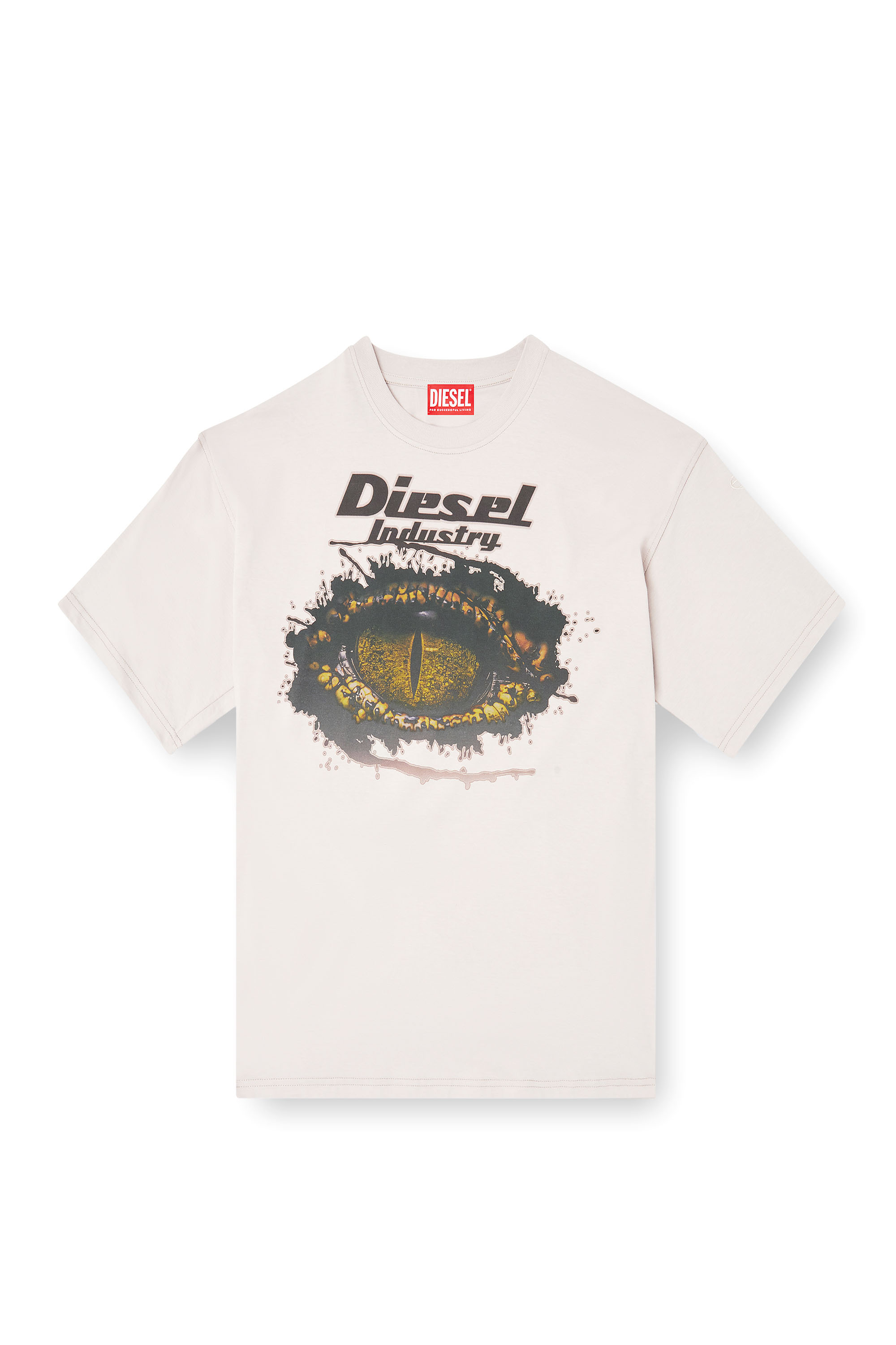 Diesel - T-BOXT-T25, Man's Cotton t-shirt with digital print in Light Grey - 2