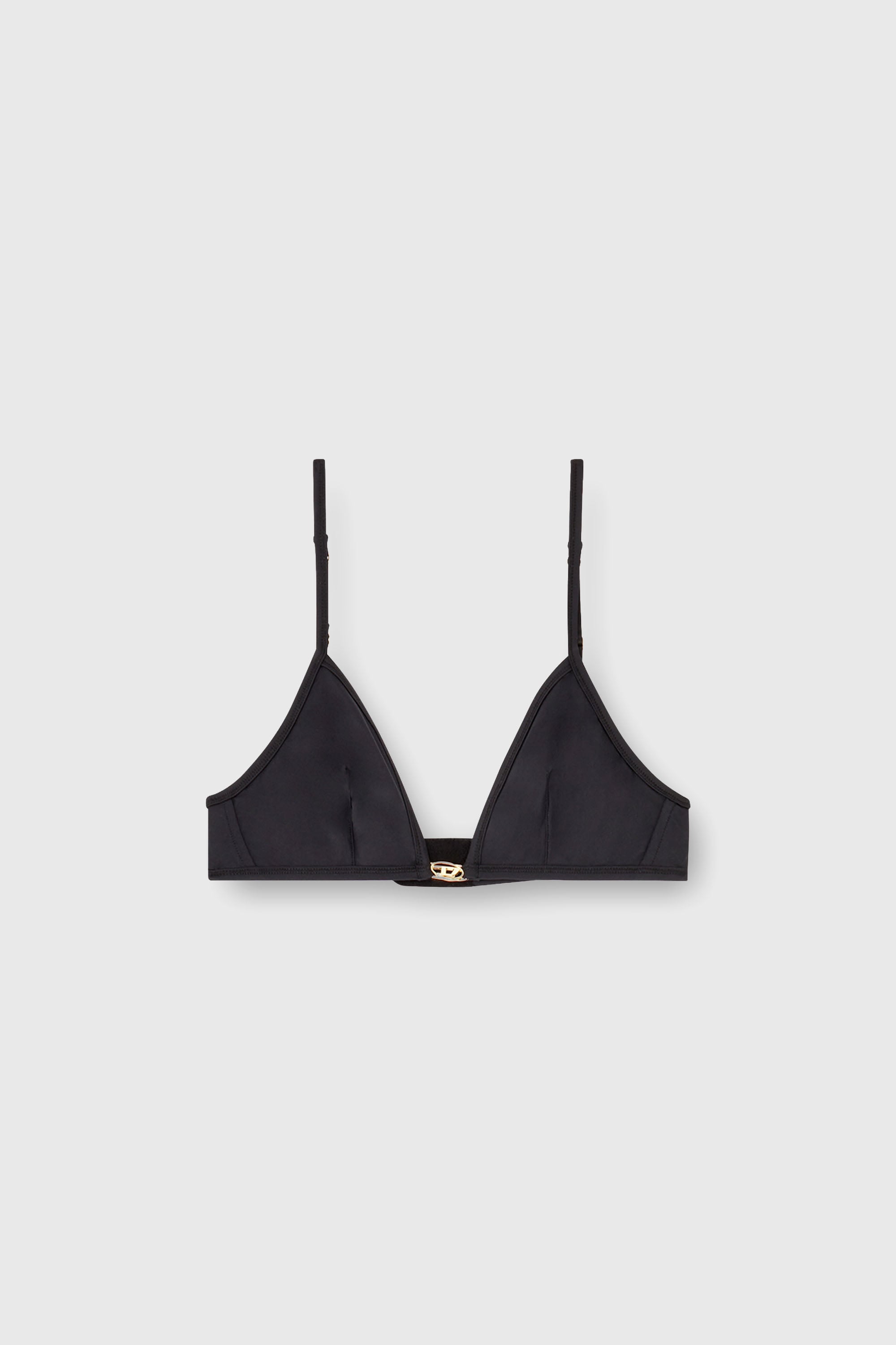 Diesel - LUNA-UTLT, Sujetador triangular de nailon con detalle Oval D Mujer in Negro - 2