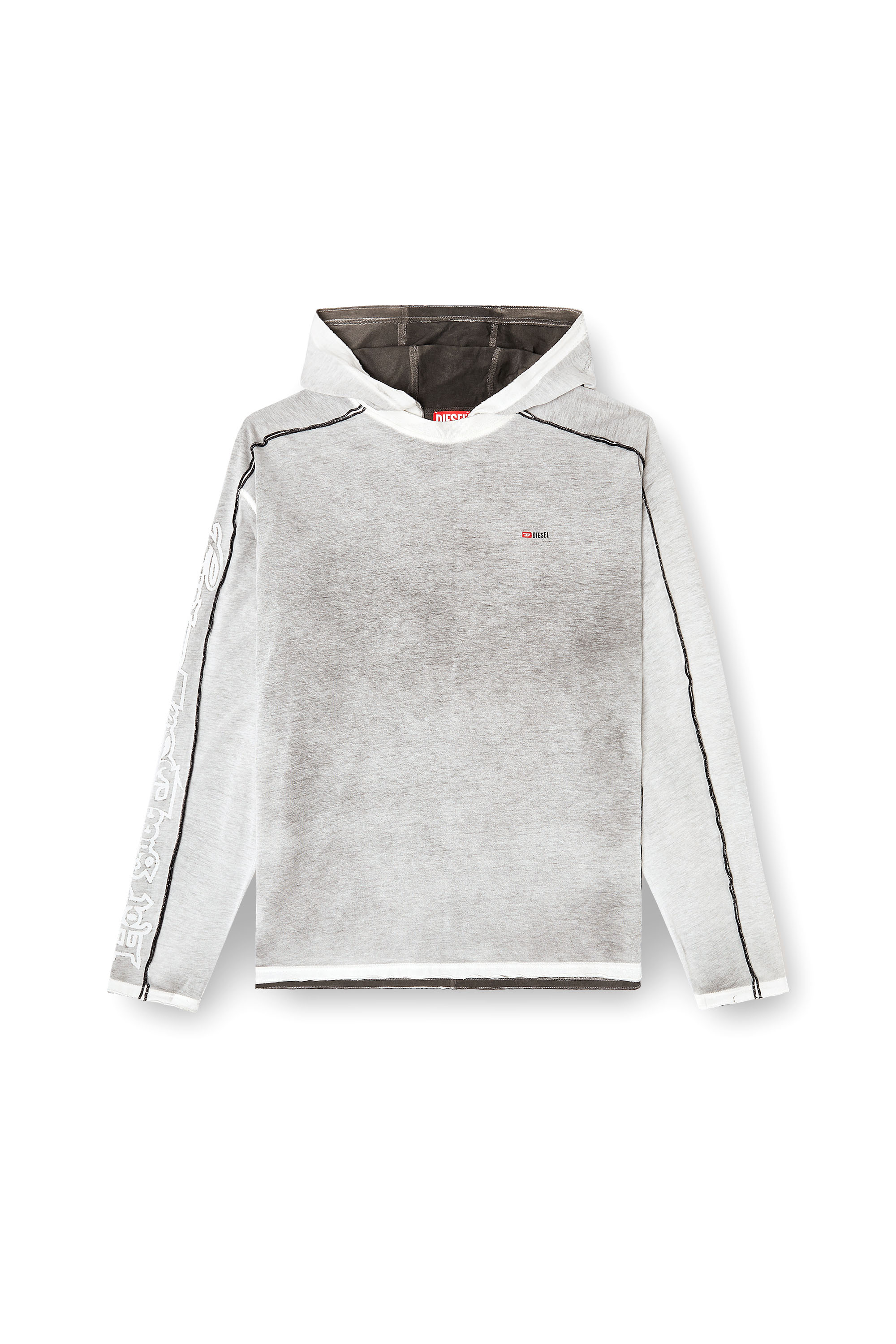 Diesel - T-RIVEN-LS-HOOD, Sudadera de algodón con spray de color Hombre in Multicolor - 2