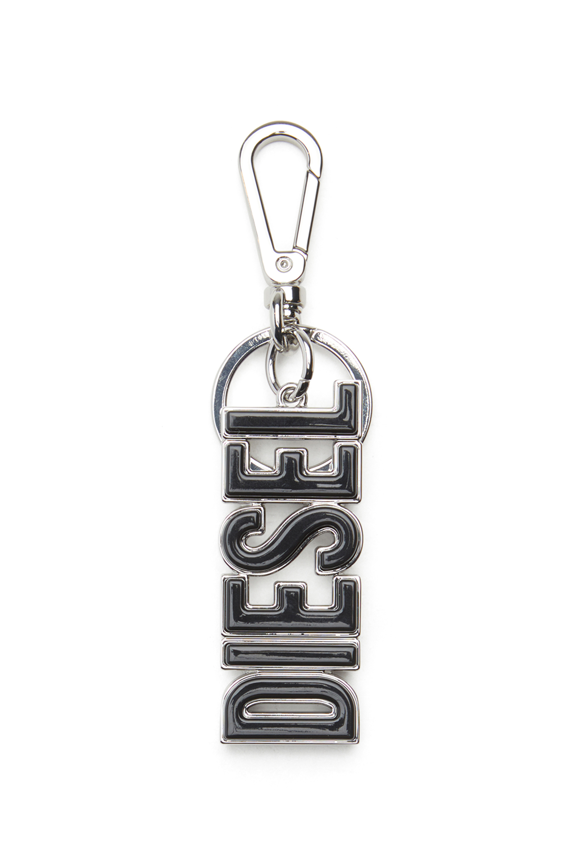 Diesel - DSL 3D KEY RING, Llavero DIESEL de metal y resina Hombre in Negro - 1