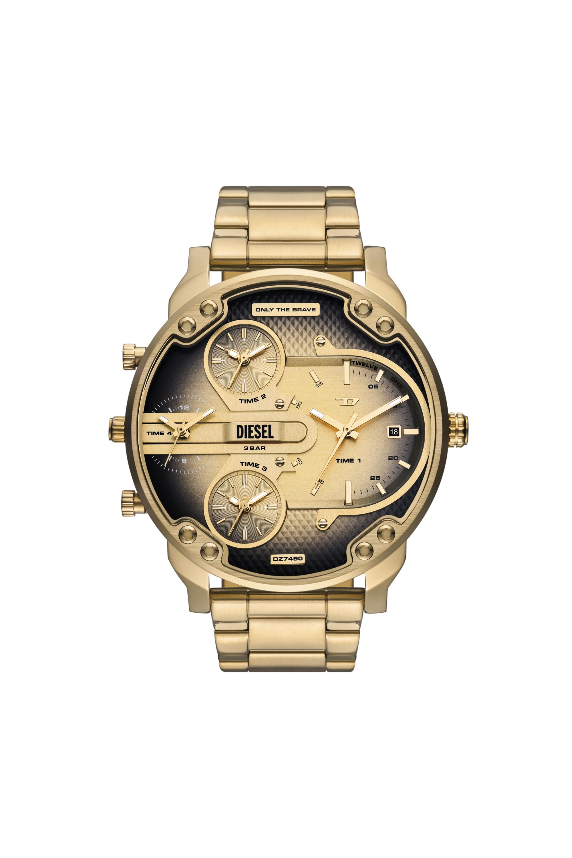 Diesel - DZ7490 WATCH, Reloj Mr. Daddy Slim de acero inoxidable Hombre in Dorado - 1