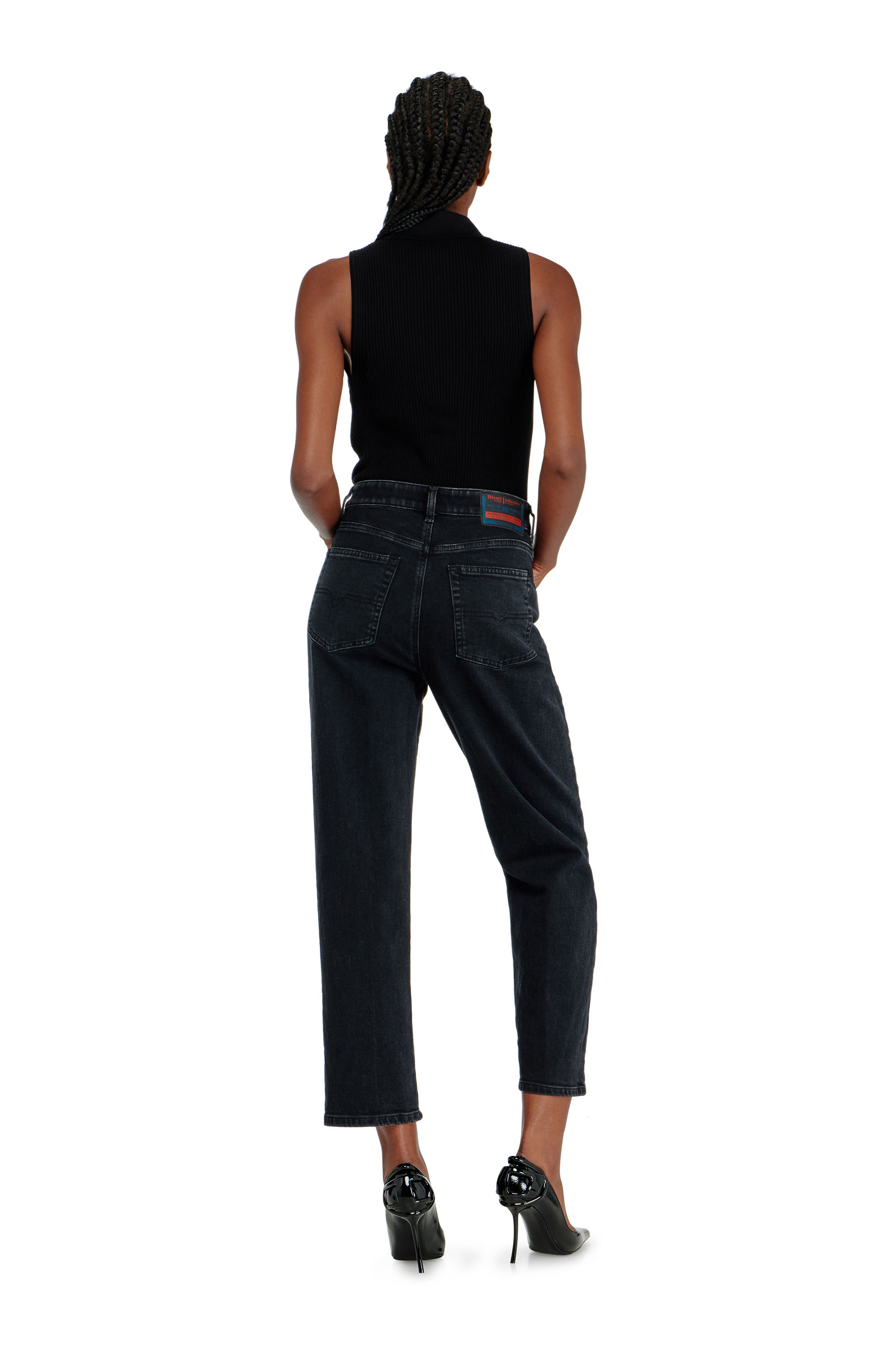 Diesel - Regular Jeans 1981 D-Went 09N89 Mujer, Negro/Gris oscuro - 3