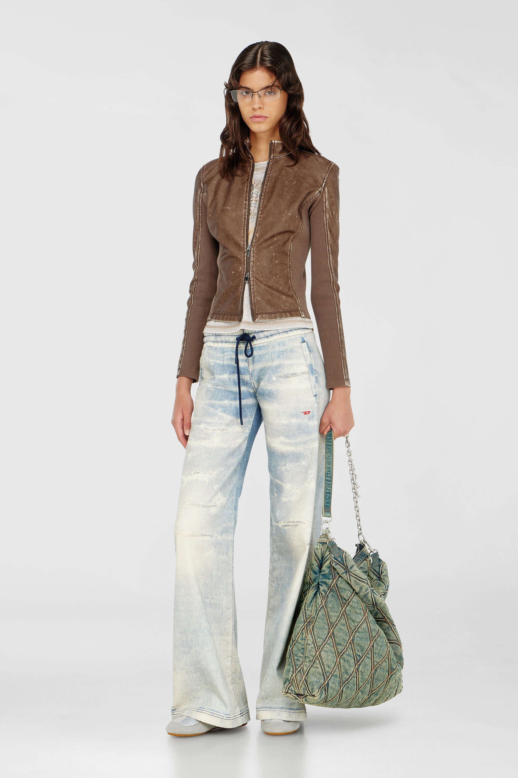 Diesel - Relaxed 2078 D-Ainty Joggjeans&reg; 068XM Mujer, Azul Claro - 1