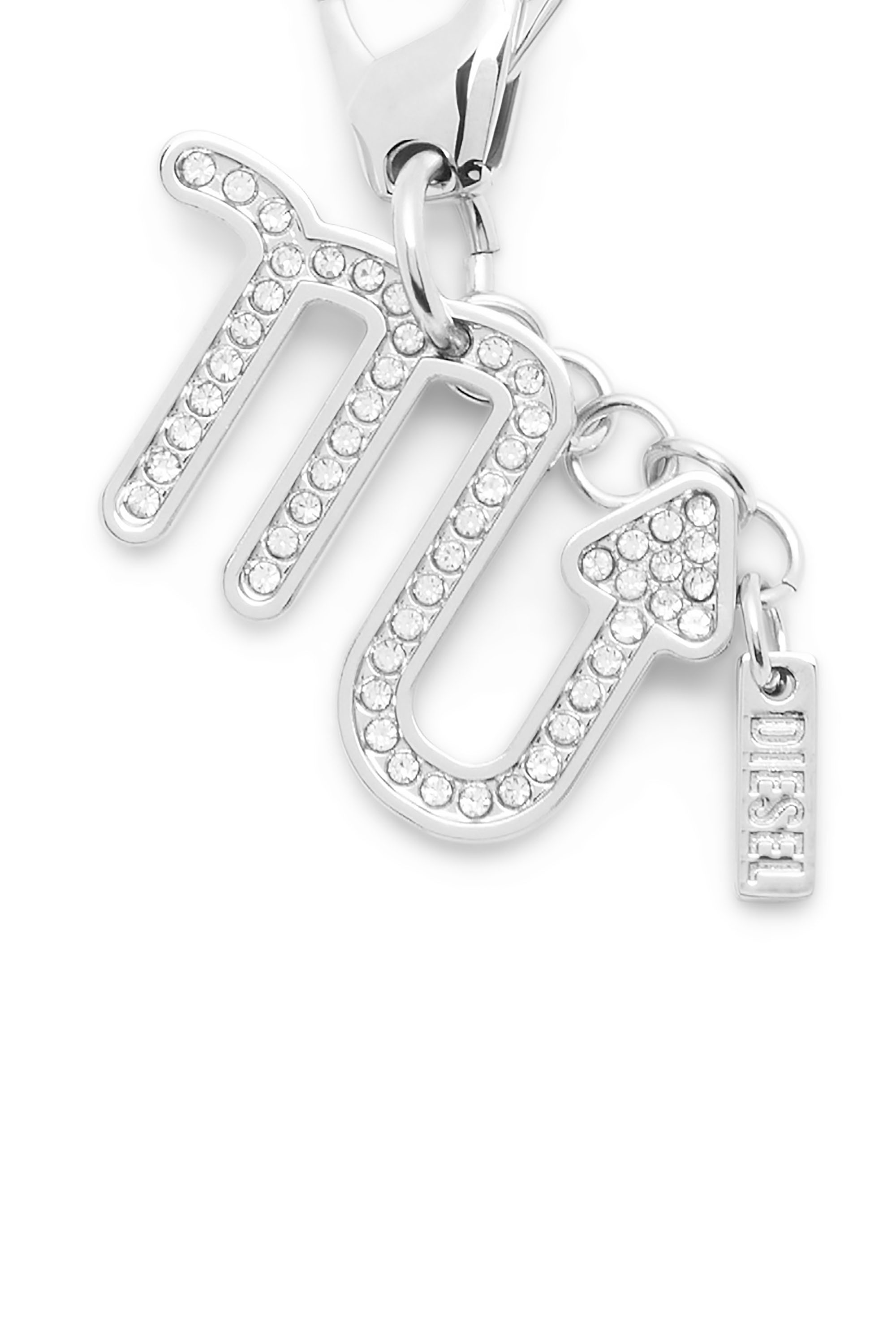 Diesel - CHARM SCORPIO, Colgante de Escorpio de metal con pedrer&iacute;a Unisex in Plateado - 3