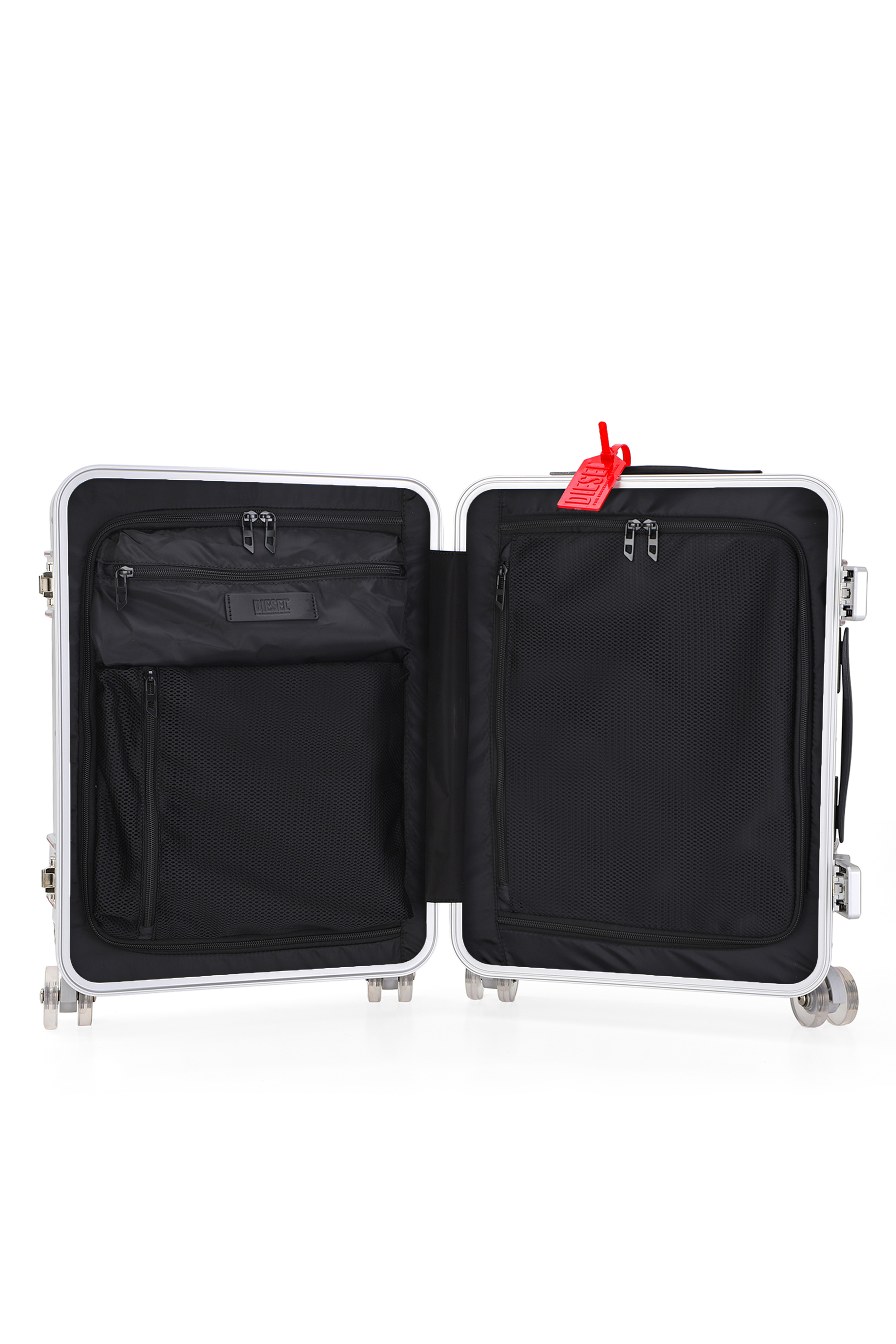 Diesel - DIESEL PC STRONG IMAGE TROLLEY- DSL003, Maleta resistente tama&ntilde;o S Unisex in Plateado - 4