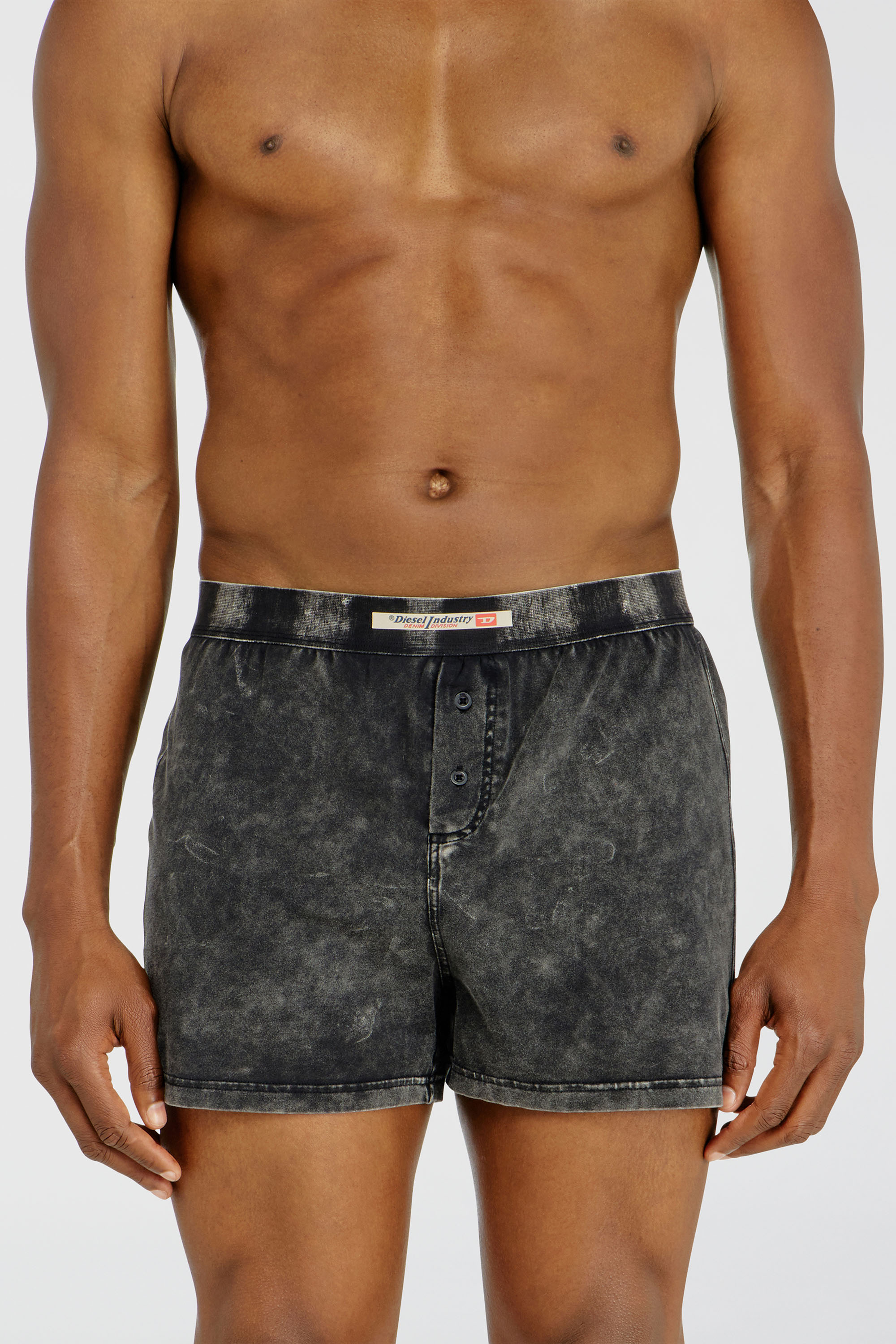 Diesel - STARPER-EL-DNM, B&oacute;xers de algod&oacute;n con efecto denim Hombre in Gris - 1