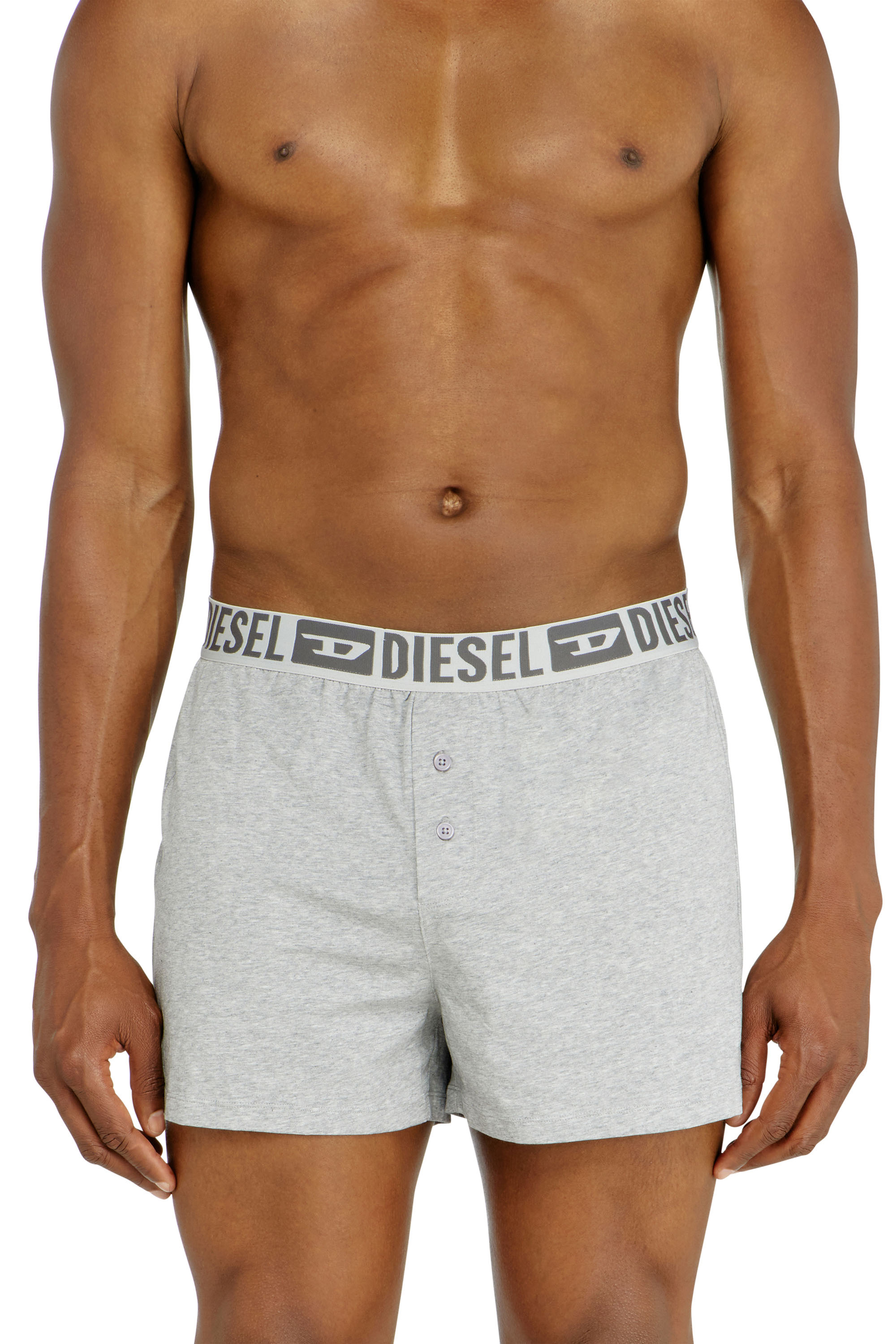 Diesel - STARKIE-D-CORE-2PACK, Paquete de dos b&oacute;xers de algod&oacute;n stretch Hombre in Gris - 2