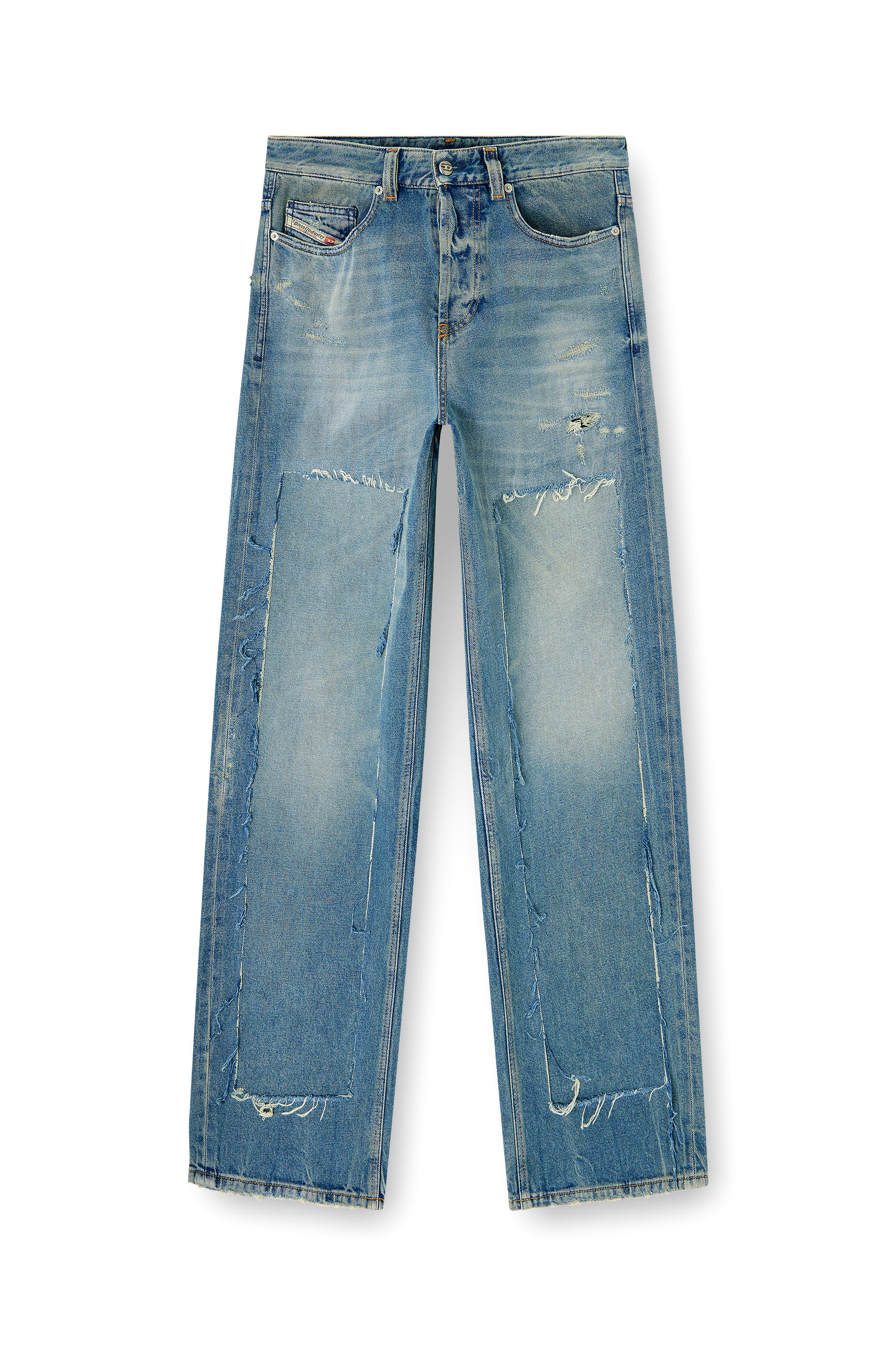 Diesel - Relaxed Jeans 2001 D-Macro 09N27 Hombre, Azul medio - 6