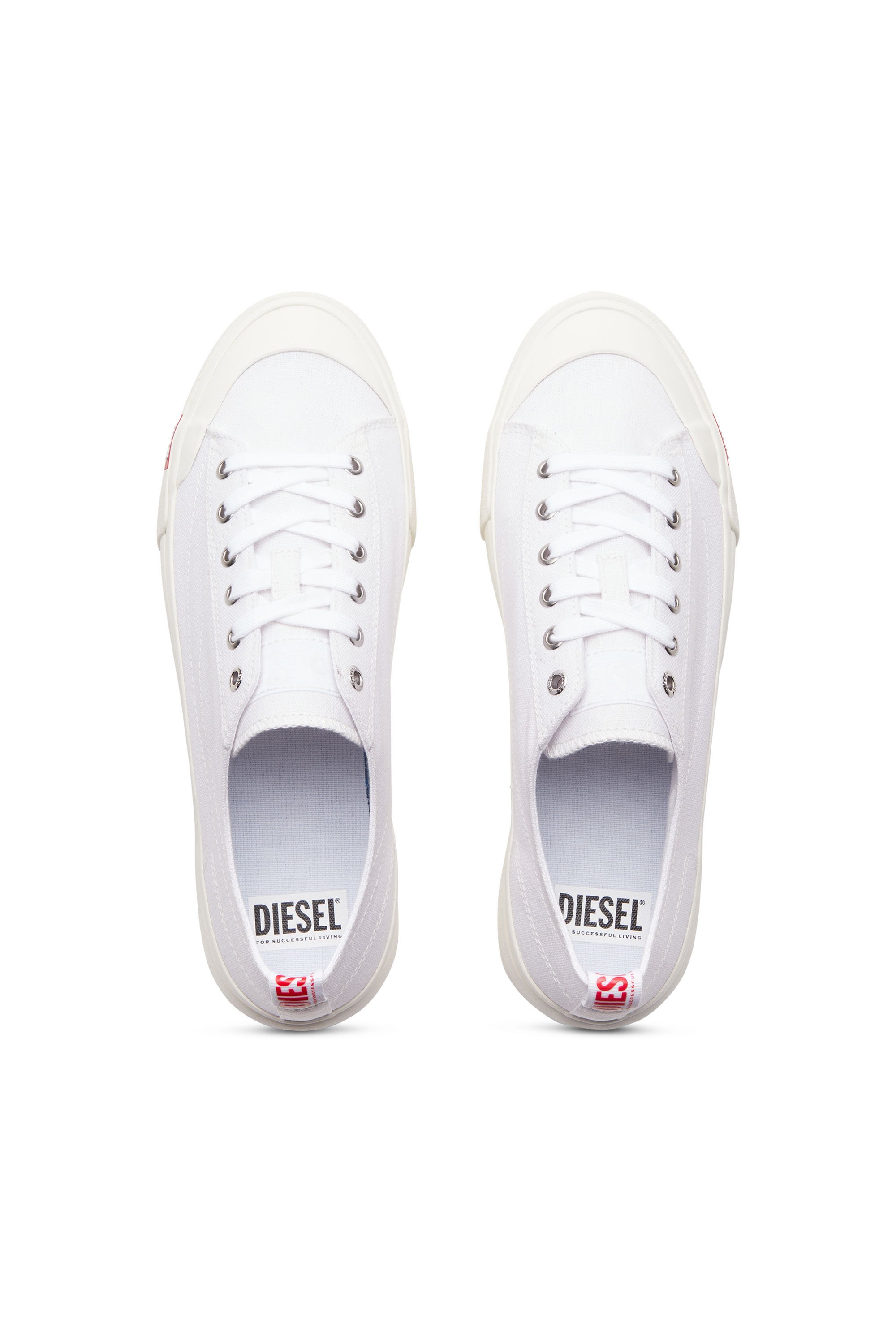 Diesel - S-ATHOS LOW W, S-Athos Low-Deportivas altas de lona Mujer in Blanco - 5