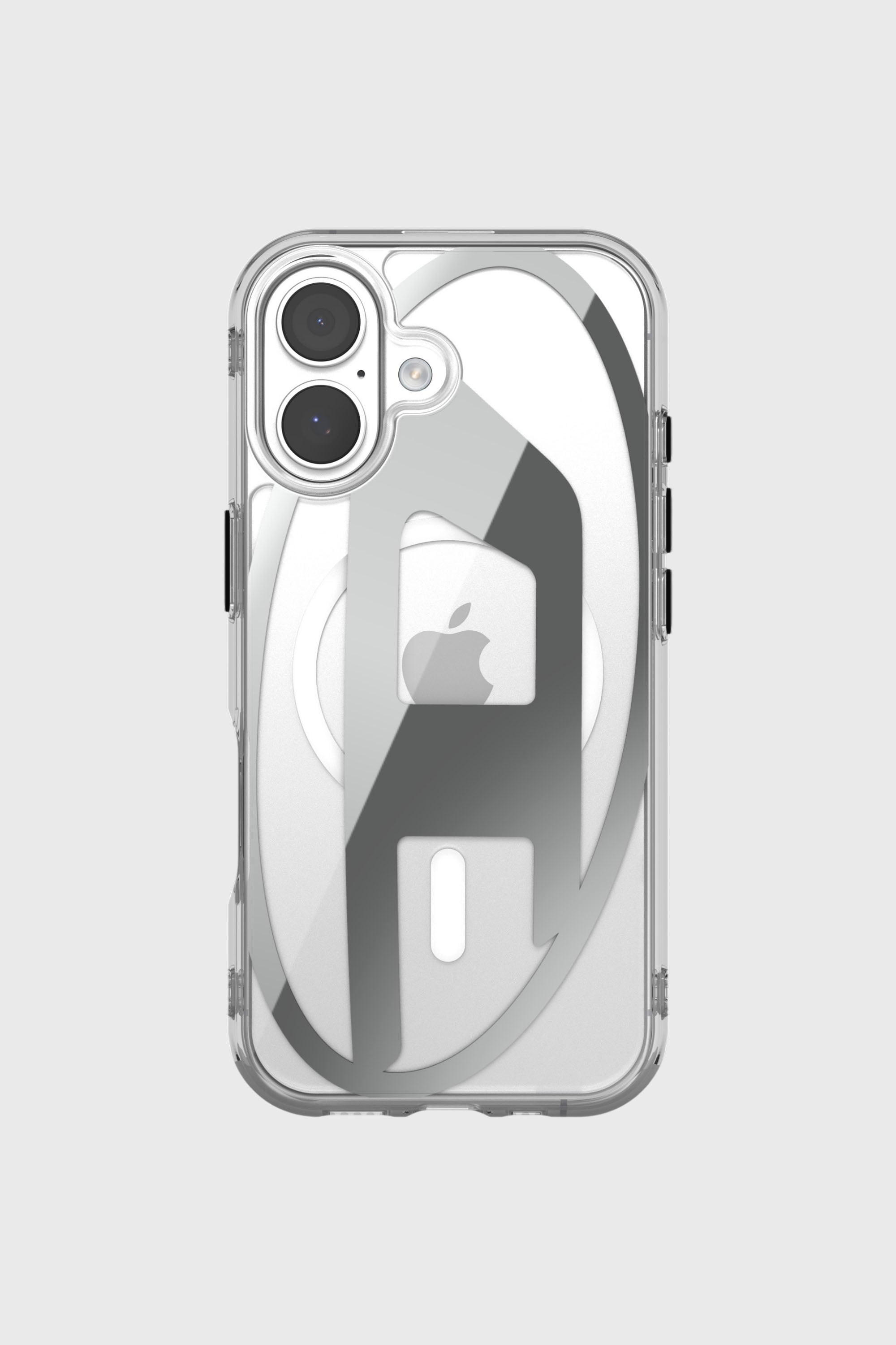 Diesel - 60411 AOP CASE, Funda Oval D Metallic con Magsafe para iPhone 17 Unisex in Gris - 2