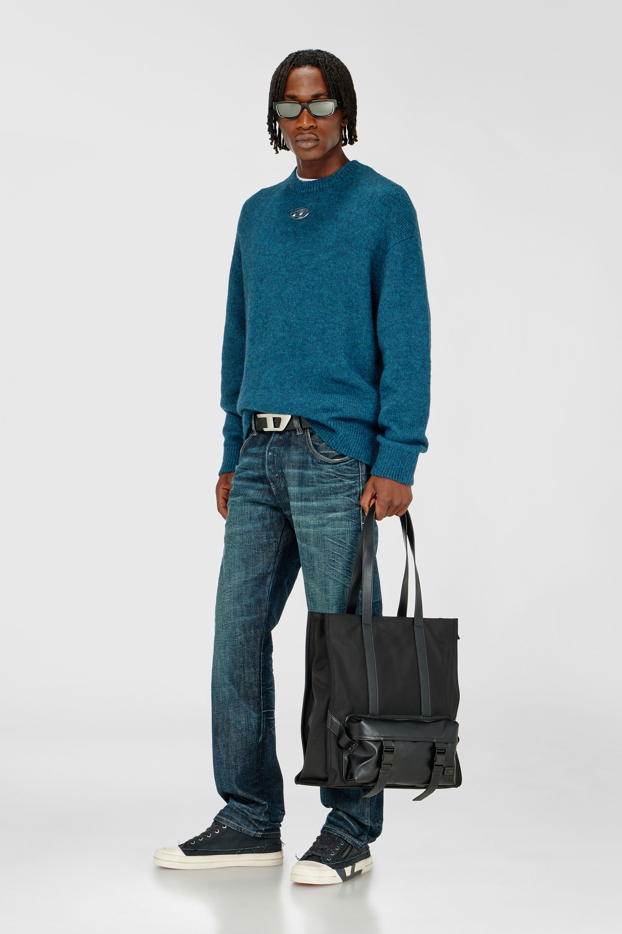 Diesel - K-AREESO, Jersey de mezcla de lana y alpaca Hombre in Verde - 2