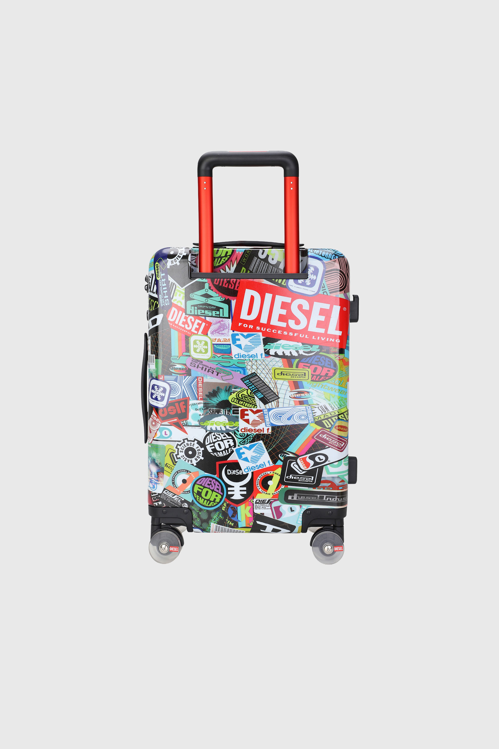 Diesel - DIESEL PC PRINTED TROLLEY-STICKERS- DSL0, Maleta estilo adhesivo tama&ntilde;o S Unisex in Multicolor - 3