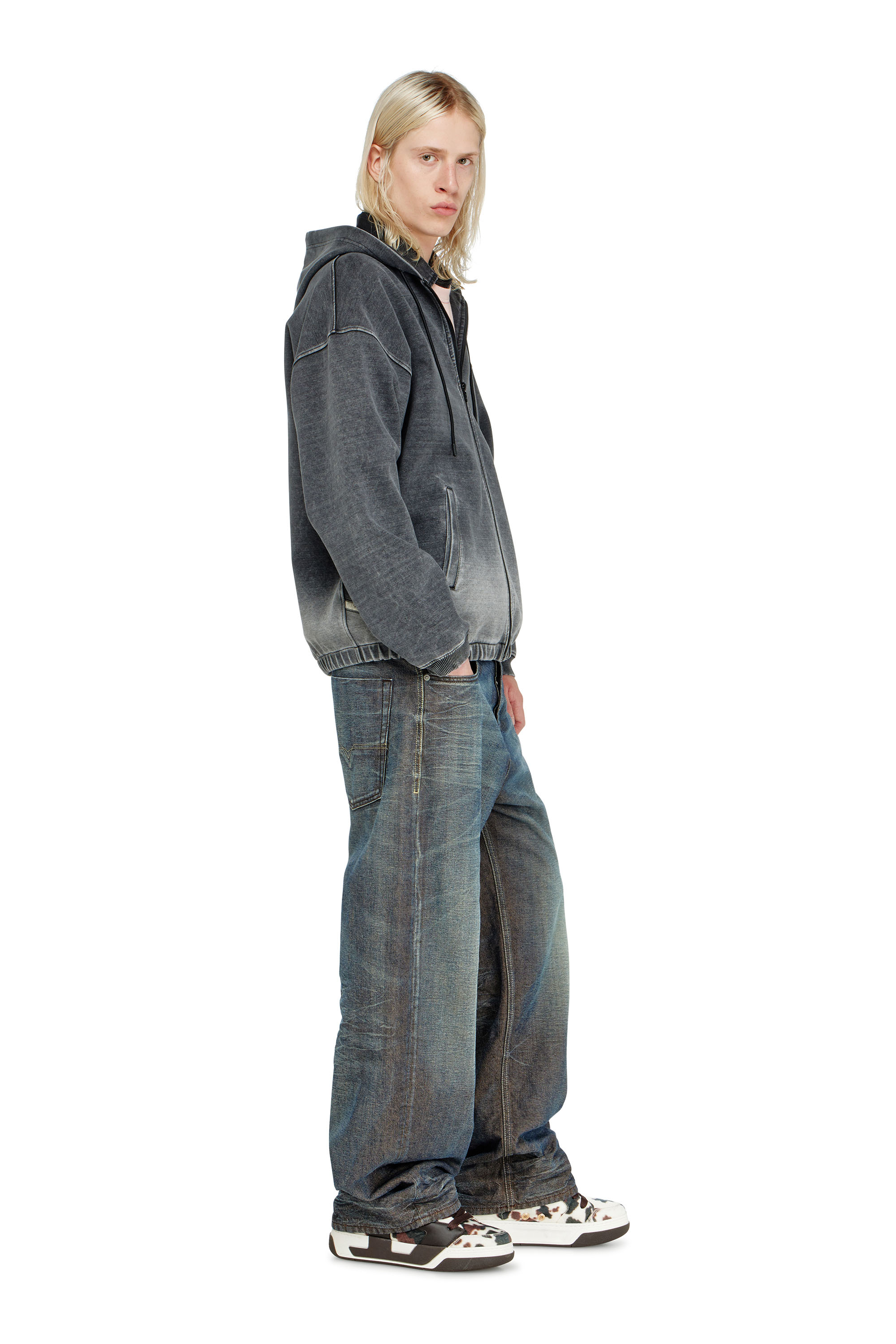 Diesel - Relaxed Jeans 1997 D-Enim-M 007EM Unisex, Azul Oscuro - 2