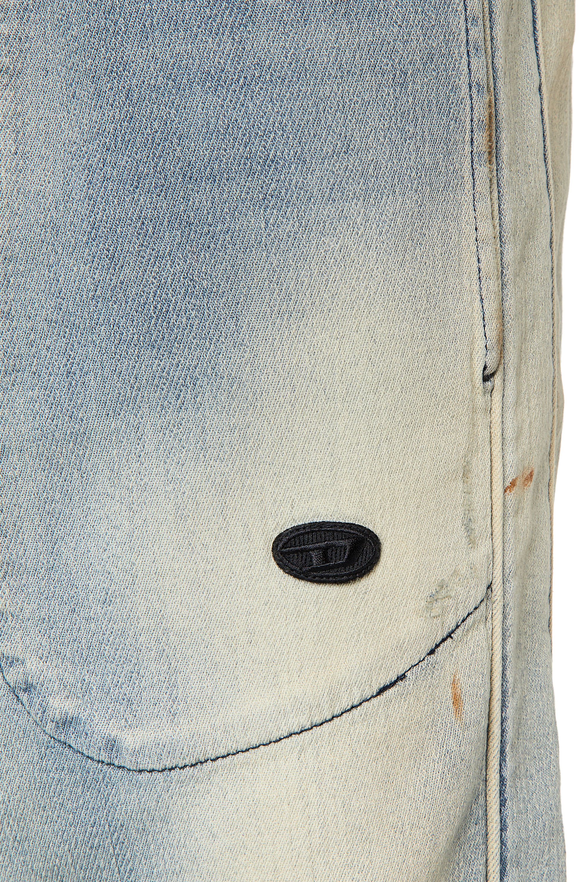 Diesel - D-Martians Track Denim 09G48 Straight, Azul Claro - Image 3
