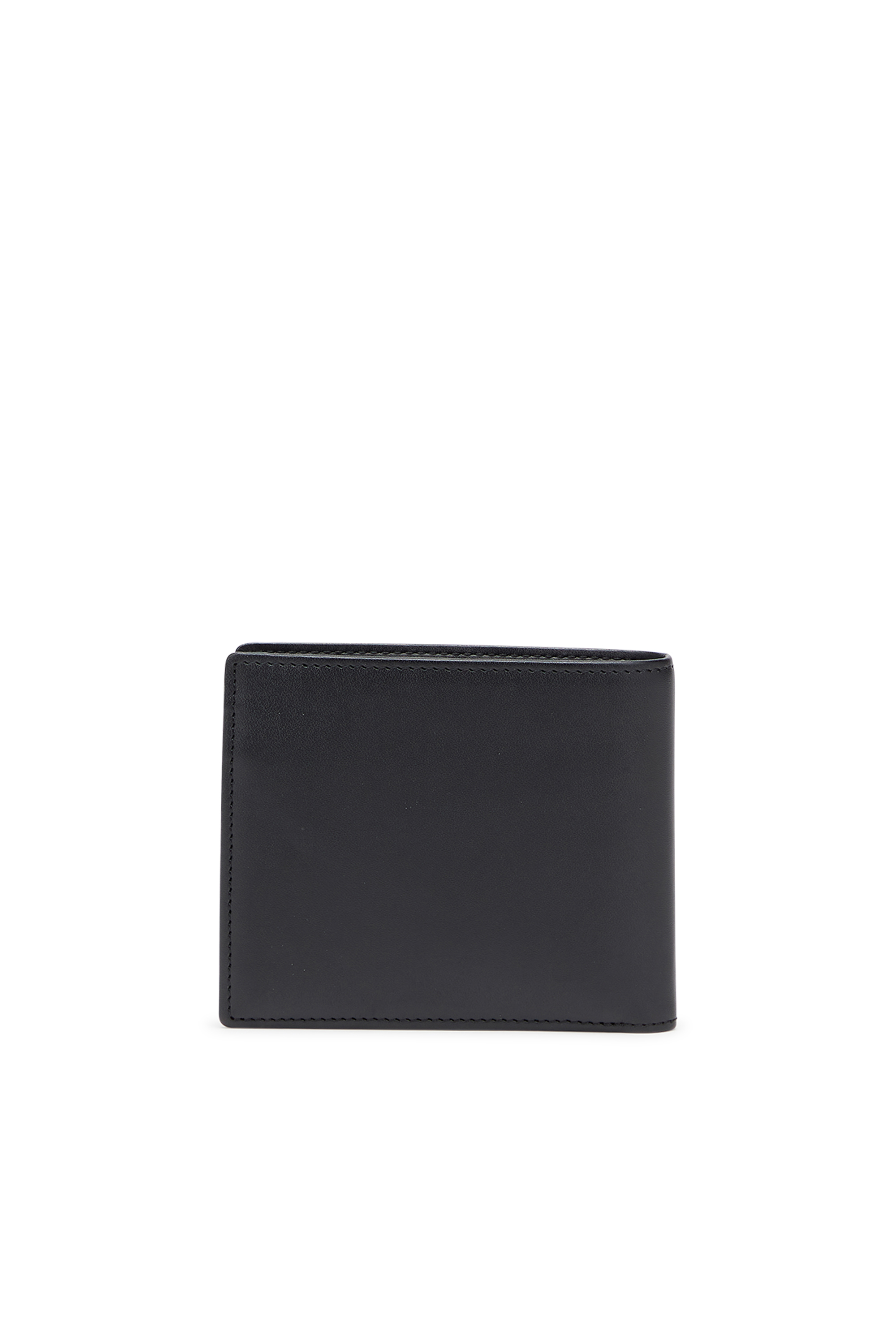 Diesel - D-LOGO 2.0 BI FOLD COIN S, Cartera bi-fold de piel con monedero Hombre in Negro - 2