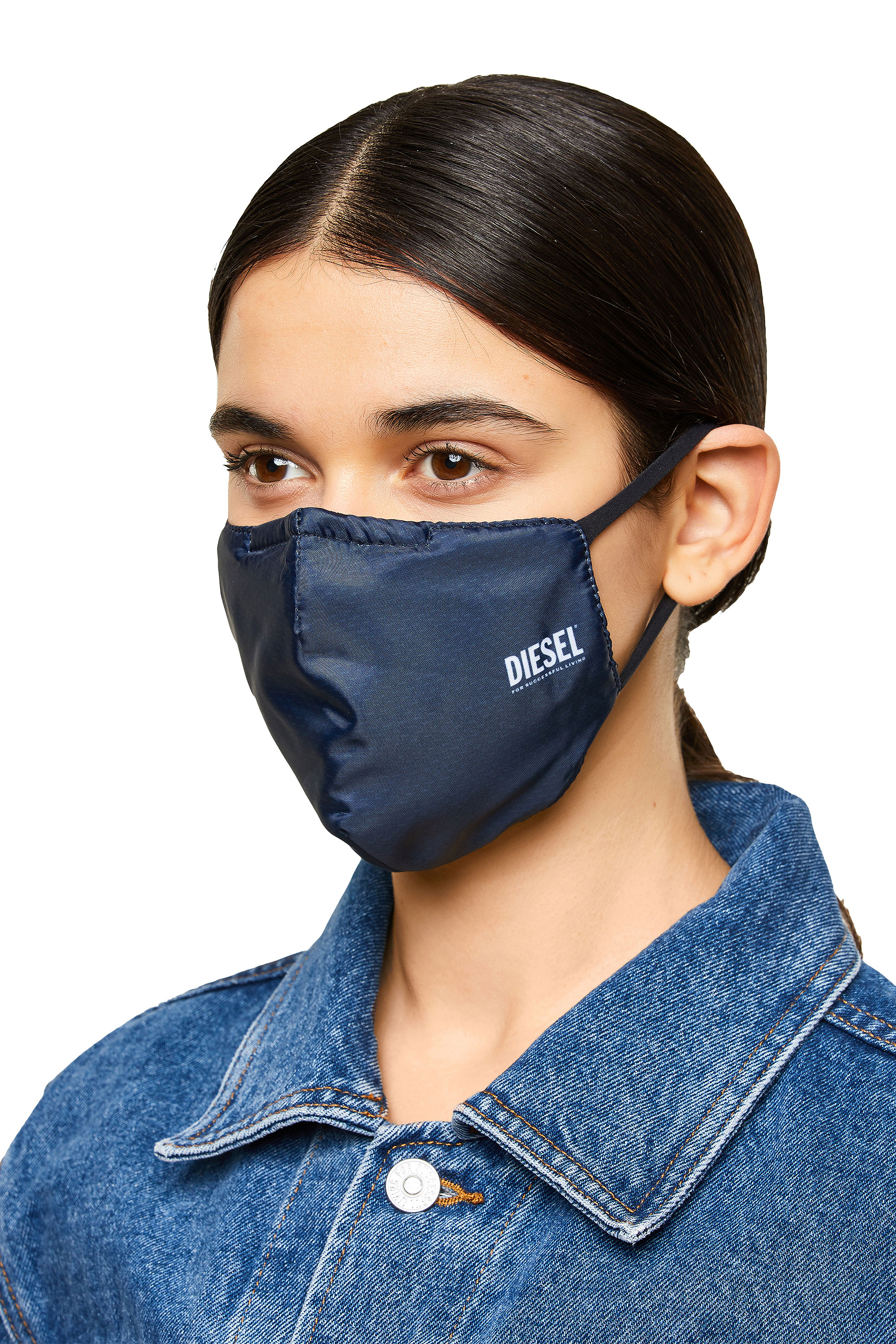 Diesel - FACEMASK-PLAIN-SS21, Azul Oscuro - Image 3