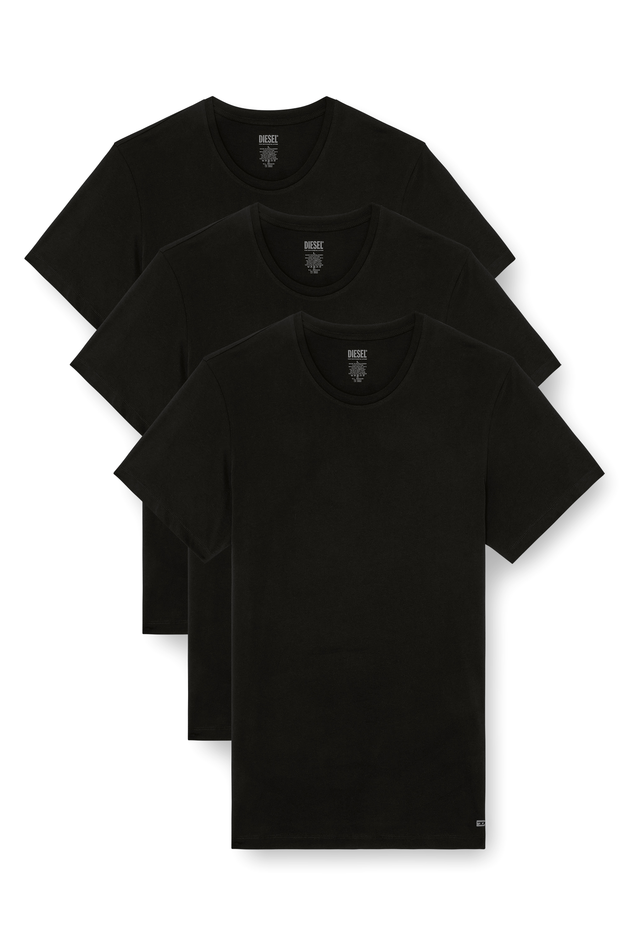 Diesel - RANDAL-D-BOX-3PACK, Paquete de tres camisetas Hombre in Negro - 1