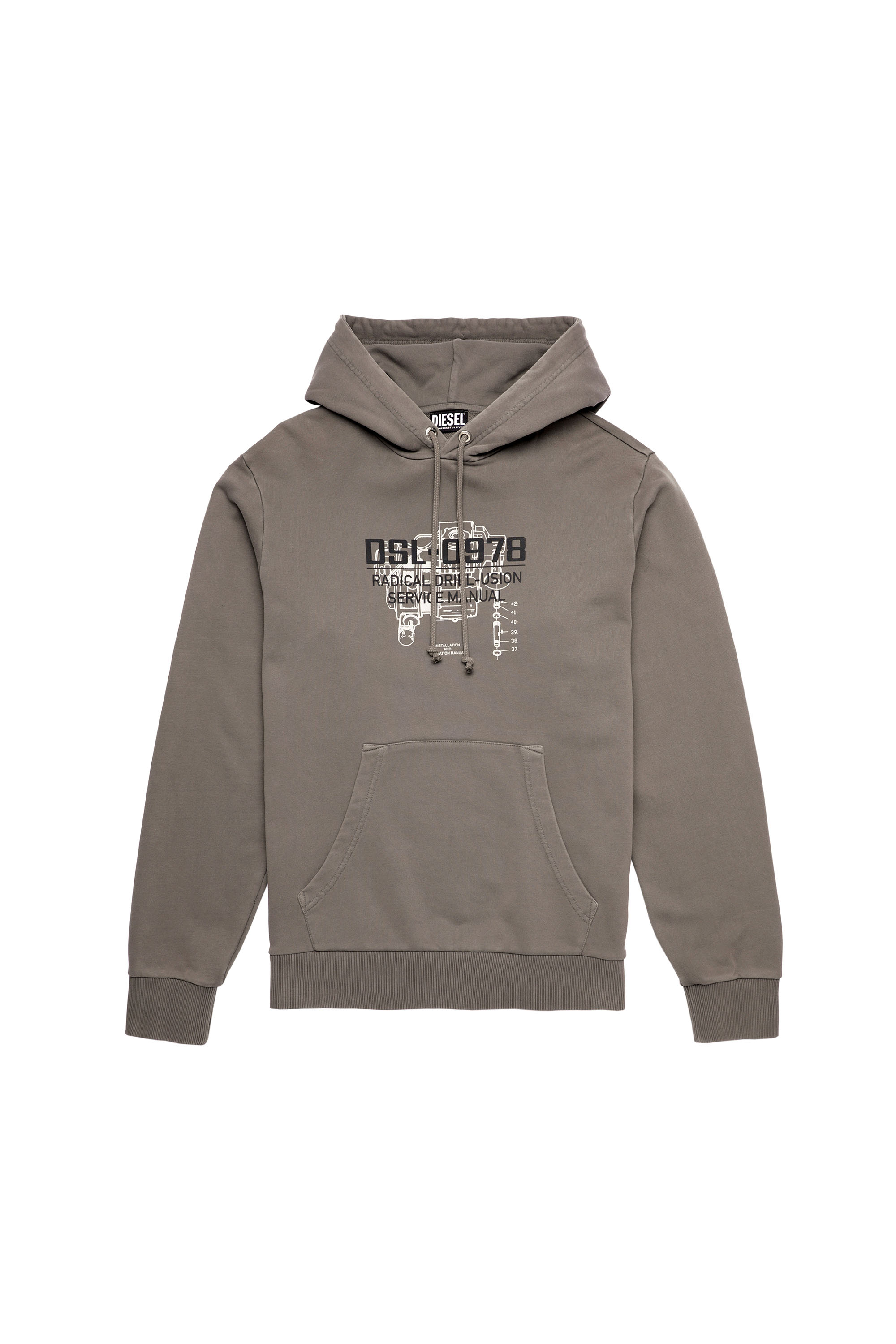 S-GIRK-HOOD-B3, Gris - Sudaderas