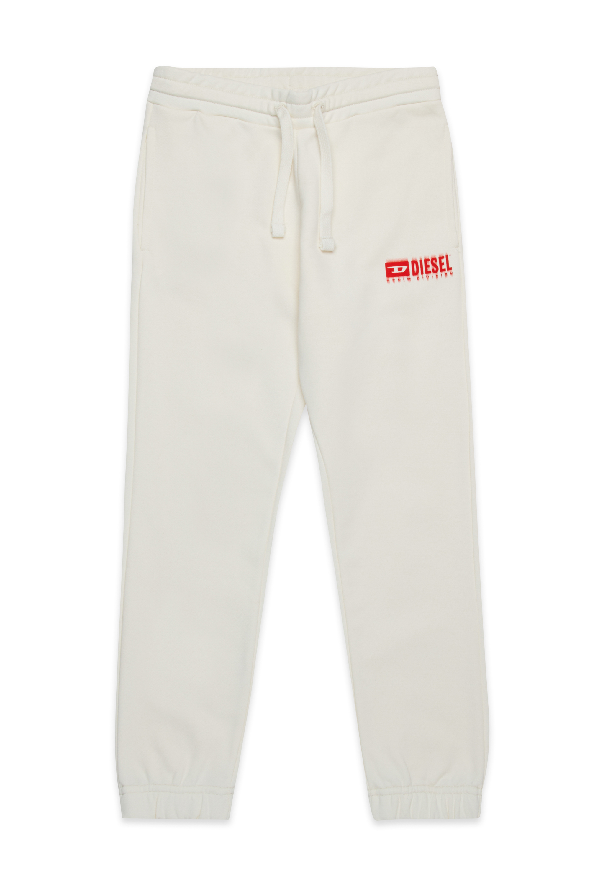 Diesel - PBASE, Pantalones deportivos con logotipo manchado Hombre in Blanco - 1