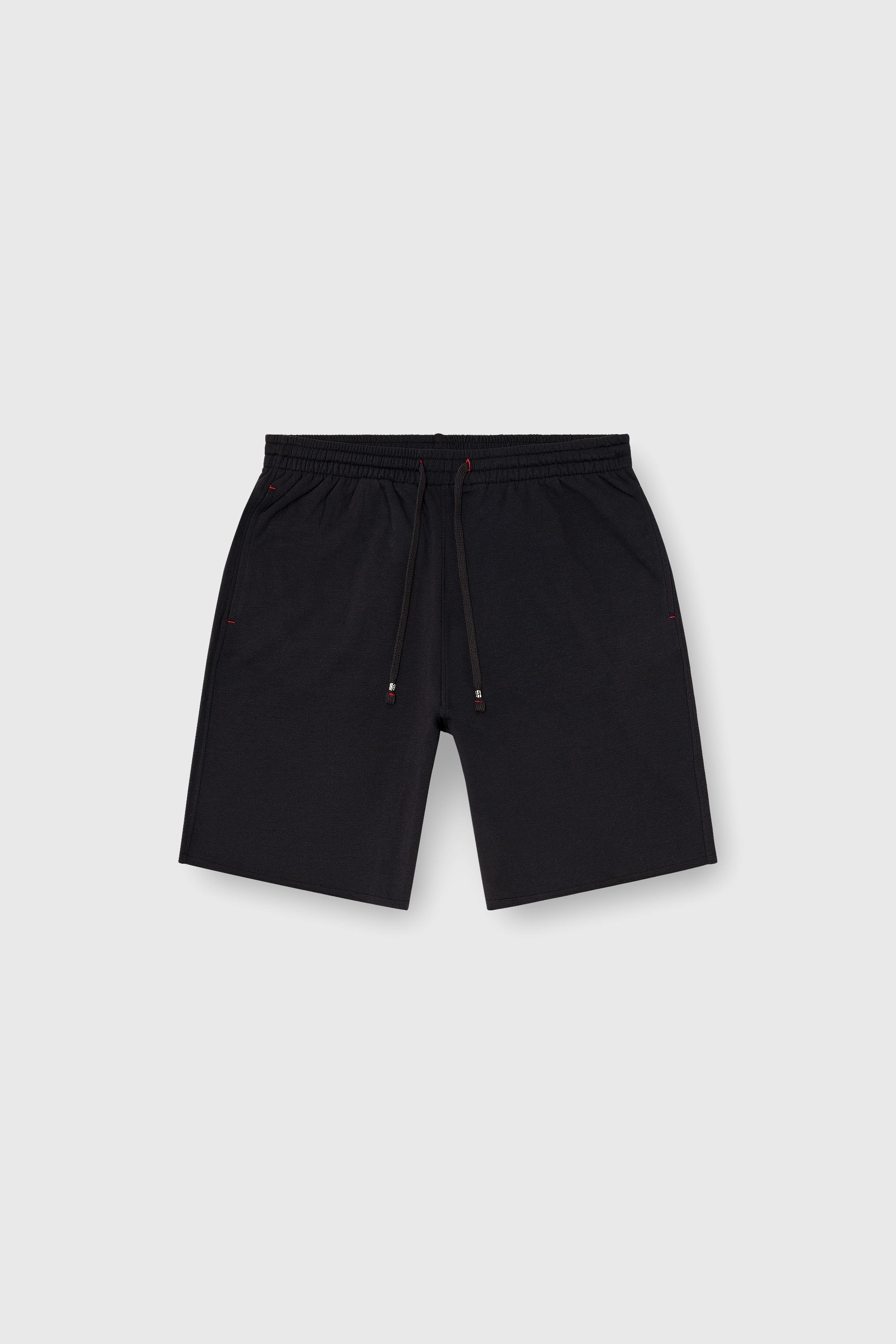 Diesel - CLARA-D-CORE, Pantalones cortos afelpado con bajos al corte Mujer in Negro - 2