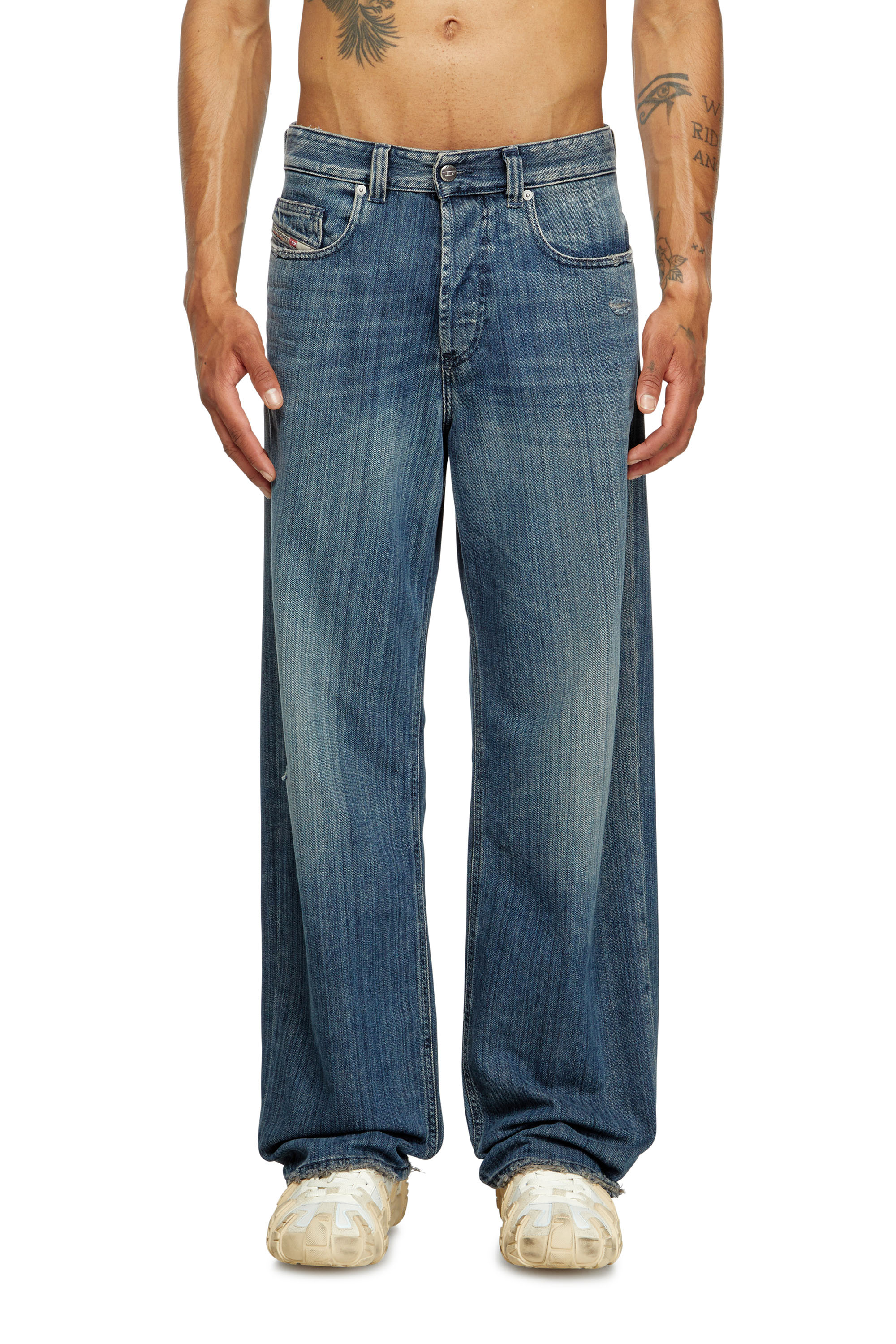 Diesel - Relaxed Jeans 2001 D-Macro 09M09 Hombre, Azul Oscuro - 2