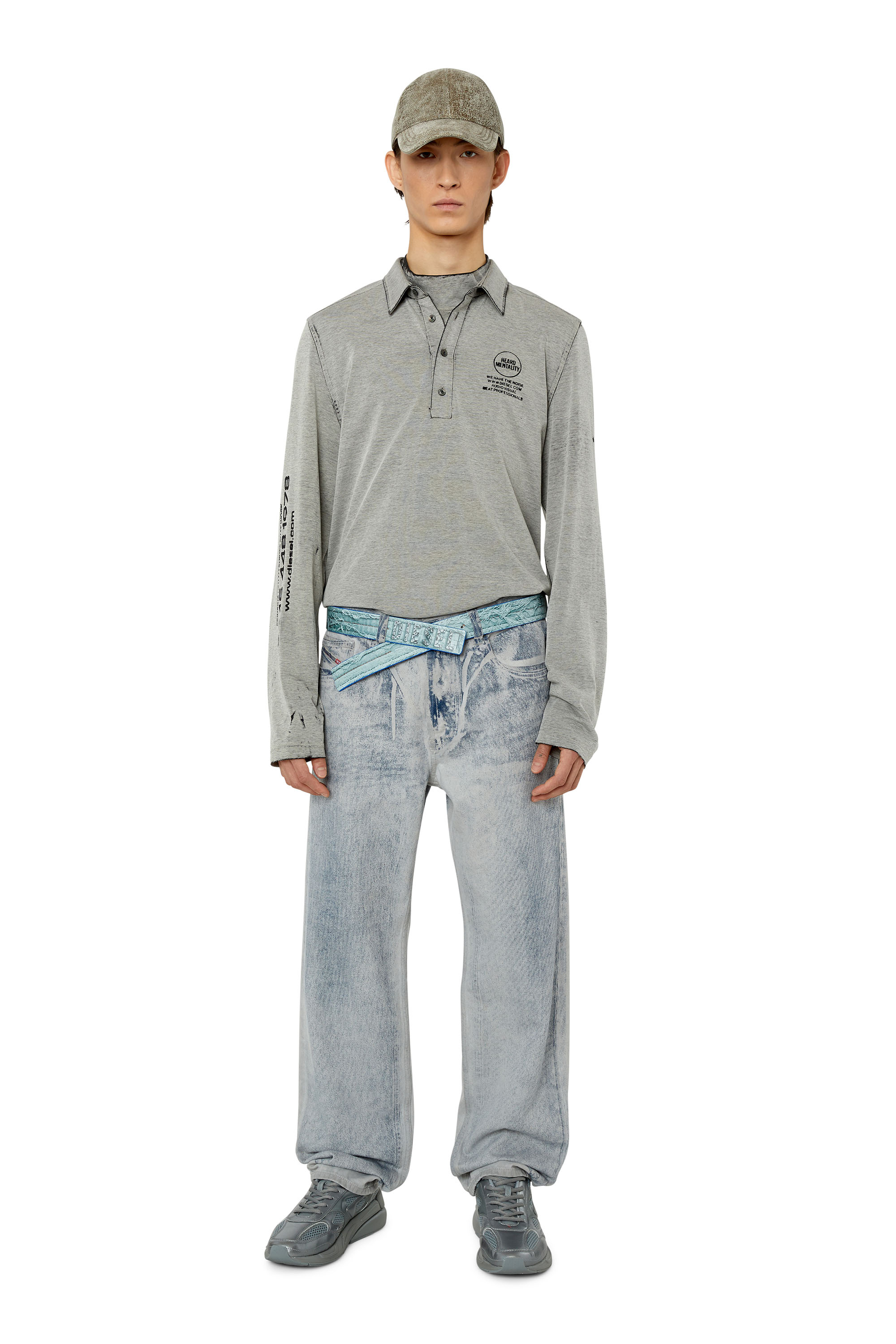 Diesel - 2010 D-Macs 09F23 Straight Jeans, Gris Claro - Image 4
