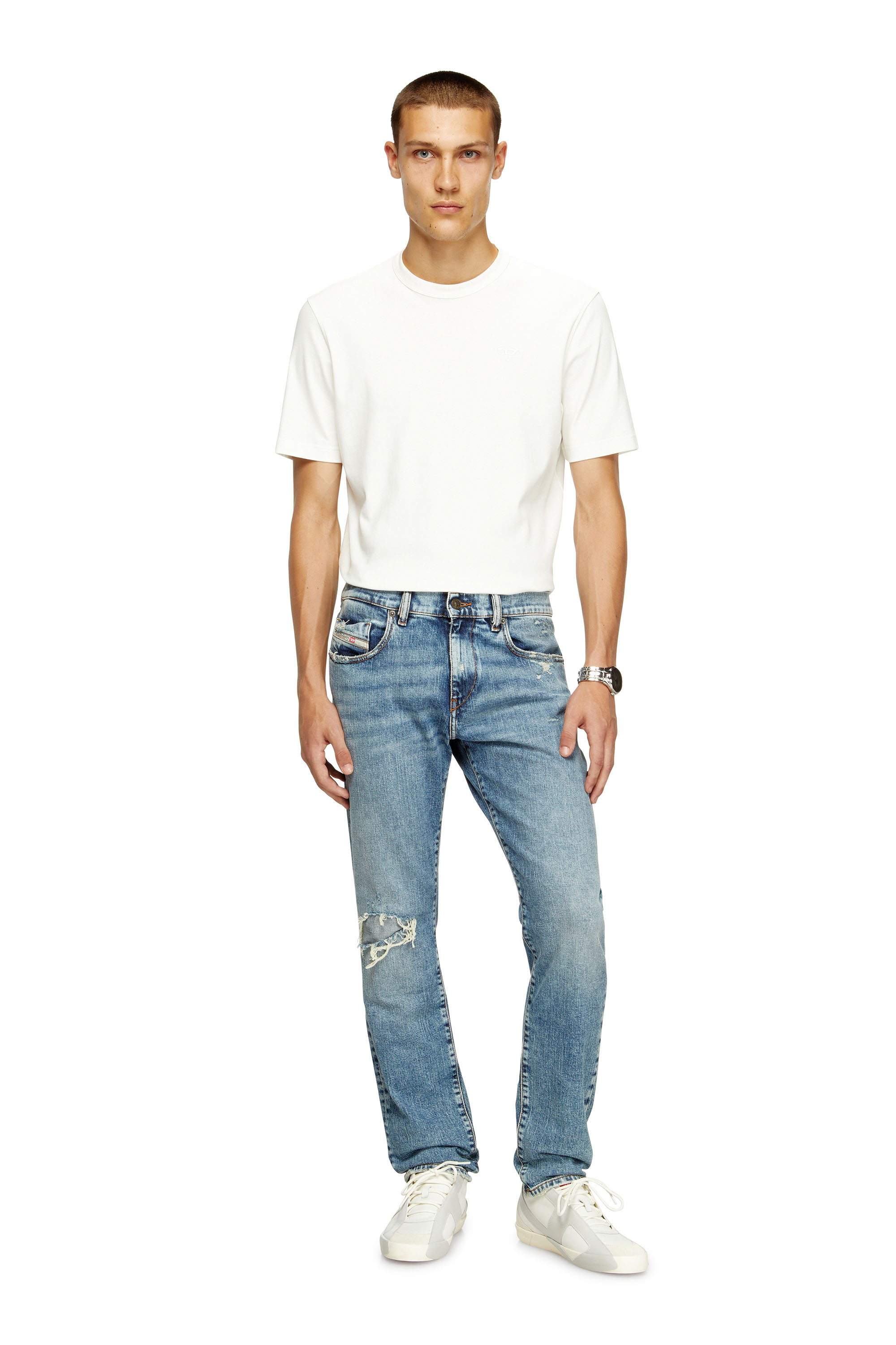 Diesel - Slim Jeans 2019 D-Strukt 09L34 Hombre, Azul Claro - 1