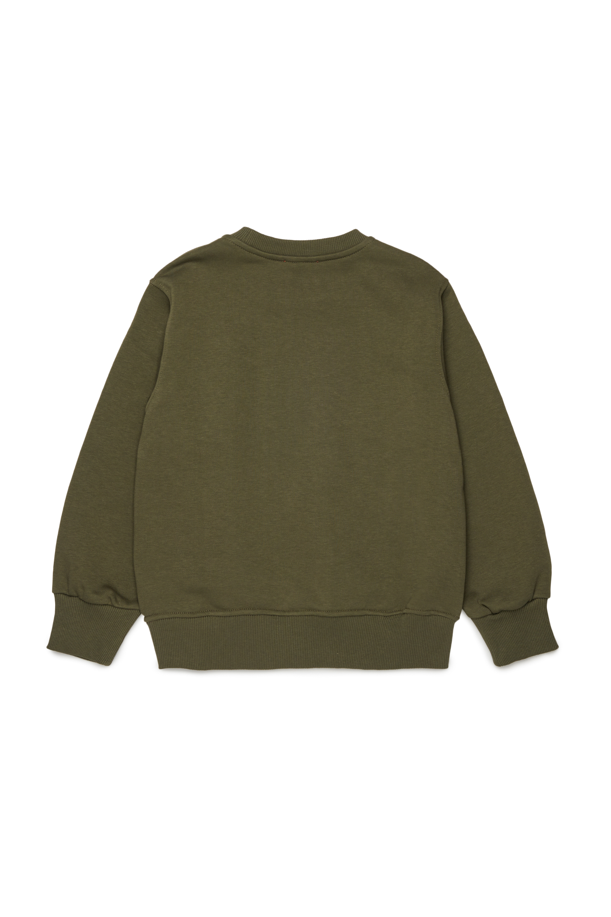 Diesel - SDROPS OVER, Sudadera de algodón con logo Hombre in Verde - 2