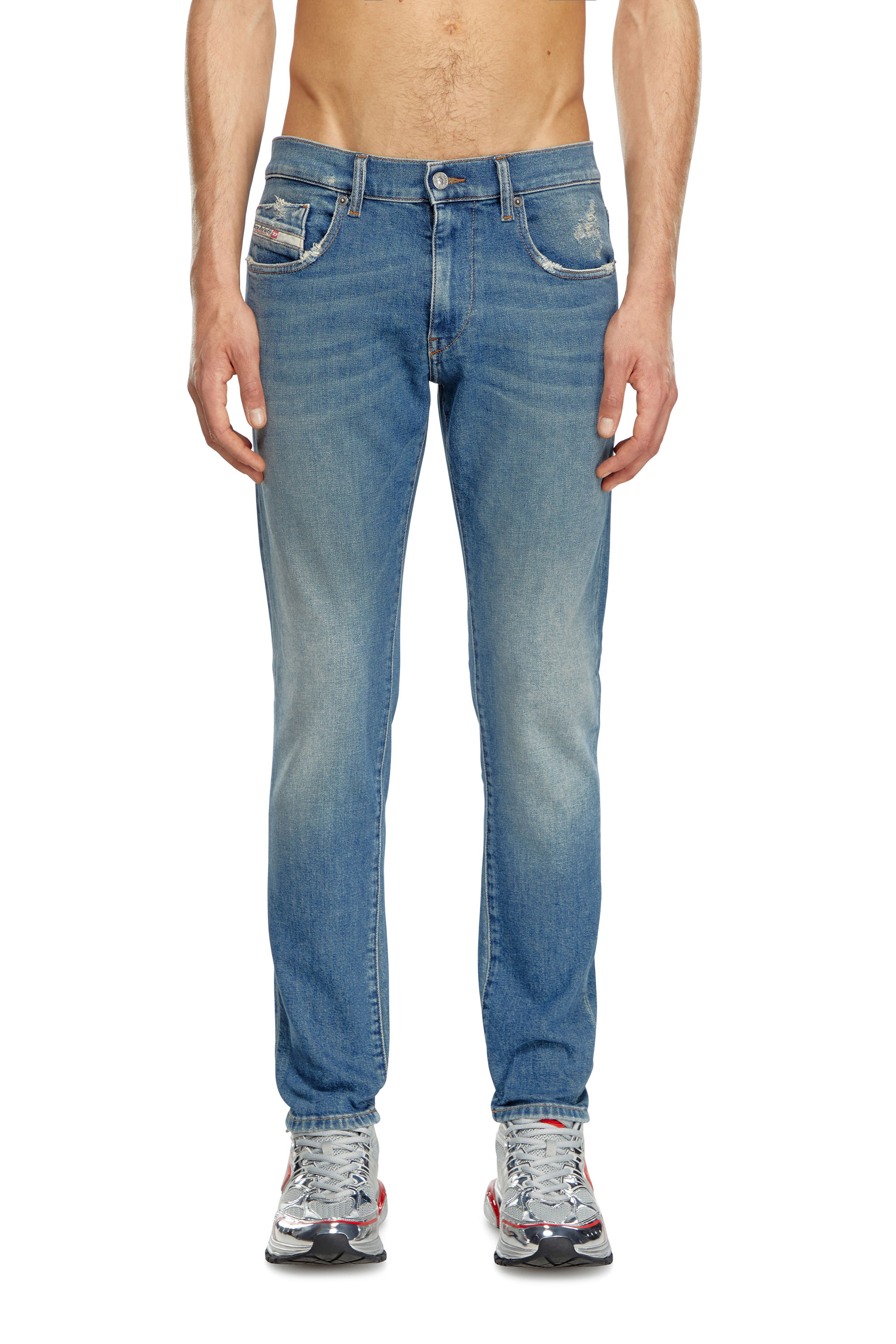 Diesel - Slim Jeans 2019 D-Strukt 0GRDG, Azul Claro - Image 1