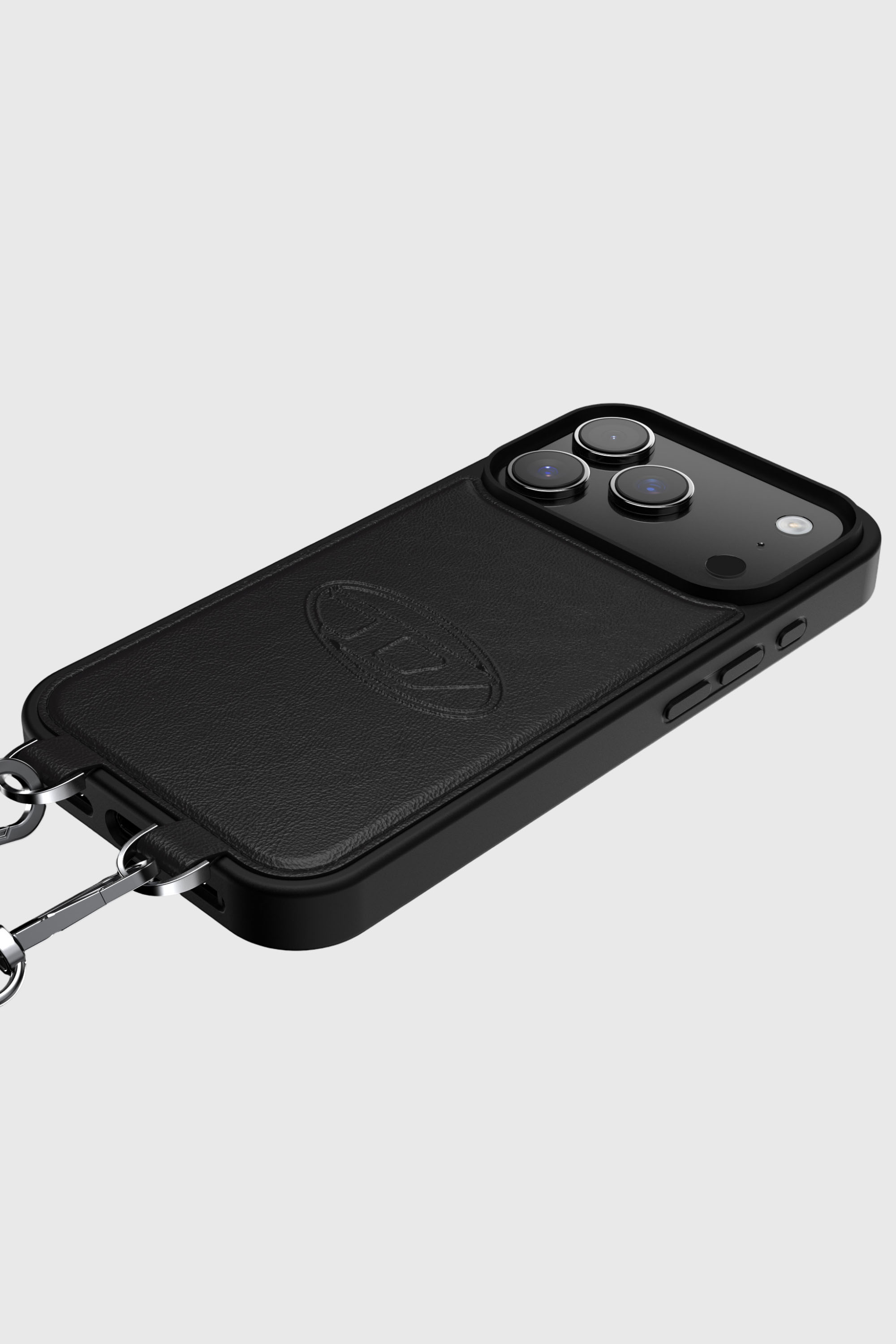 Diesel - 60662 MOULDED CASE, Funda Oval D con correa de mu&ntilde;eca y MagSafe para iPhone 17 Pro Unisex in Negro - 5