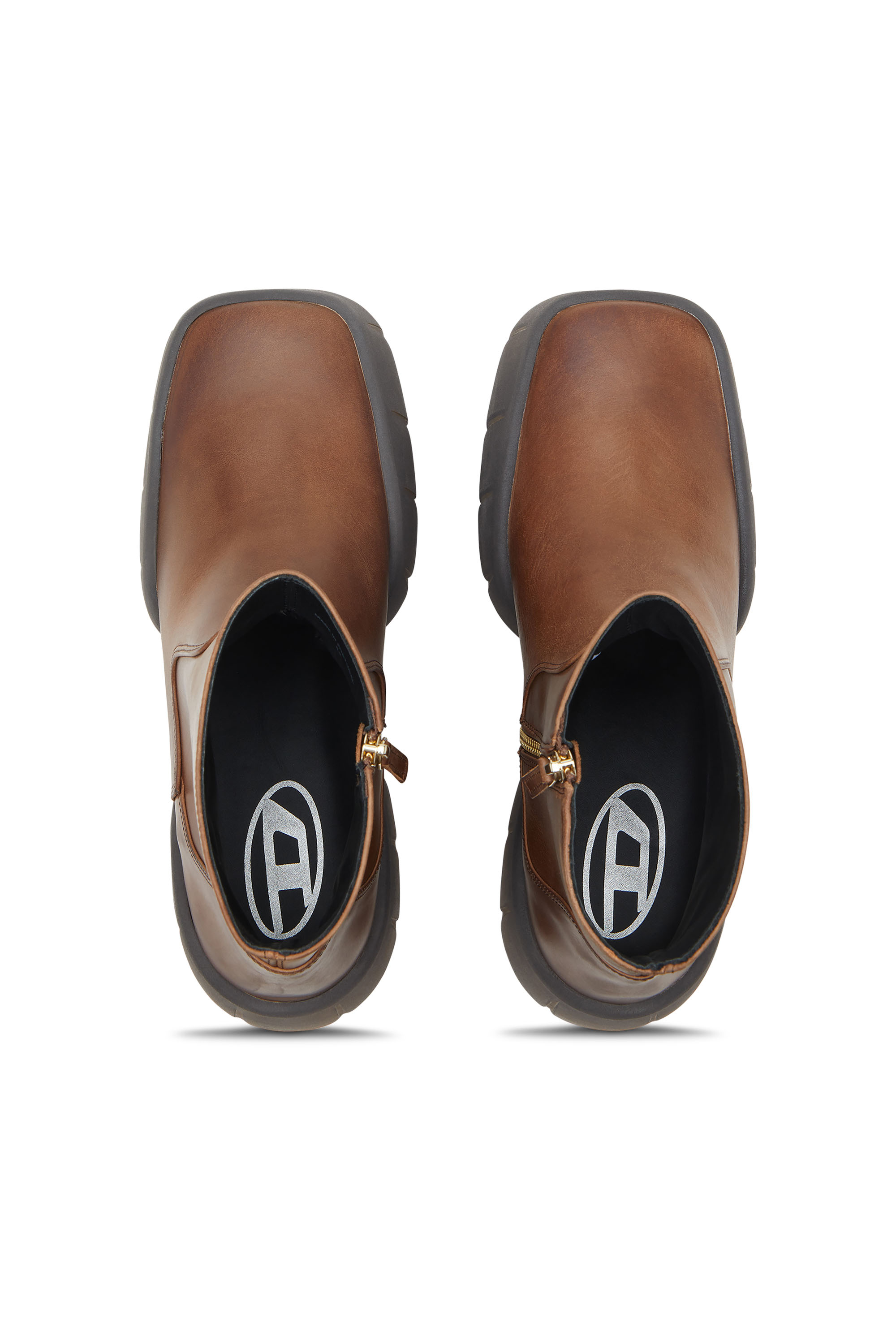 D-TEX BT, Marrón Diesel - D-TEX BT, Botas de cuero encerado hasta el tobillo con suela partida Hombre in Marrón - 4