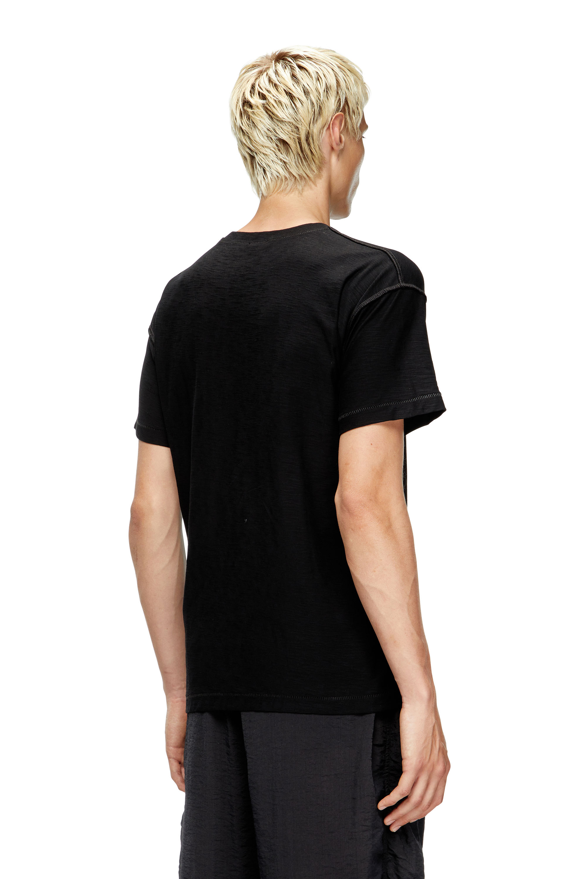 Diesel - T-NORM-T13, Sudadera con ave fénix bordada Hombre in Negro - 4